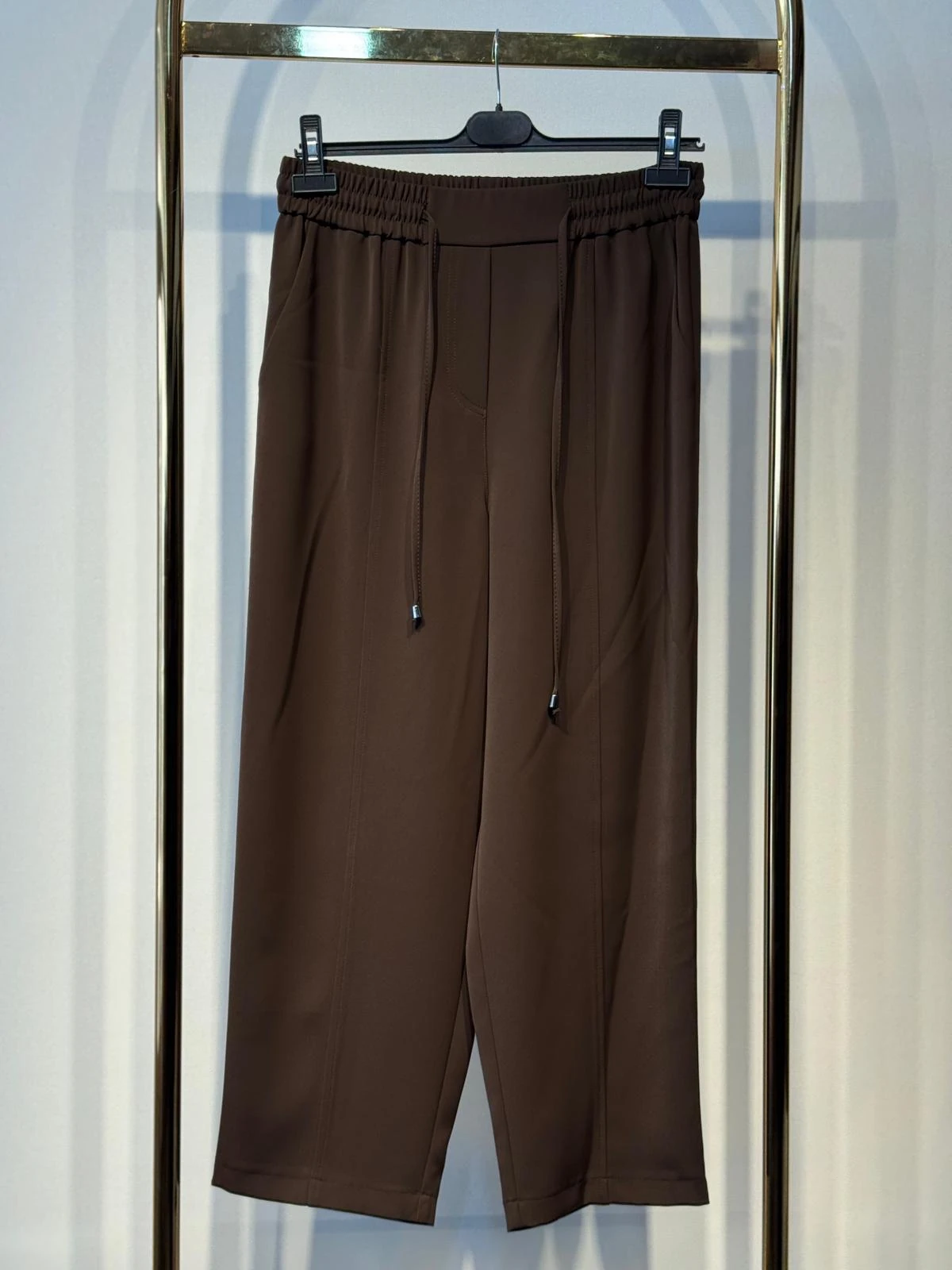 SENTEZ Elegance Beli Lastikli Dar Paça Pantolon