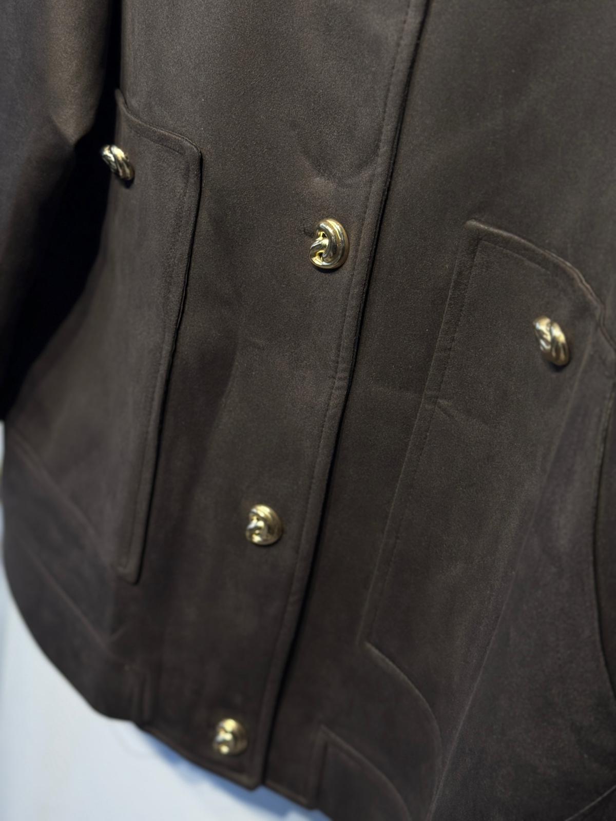 MİSSEMRAMİSS Taş Detaylı Süet Kap