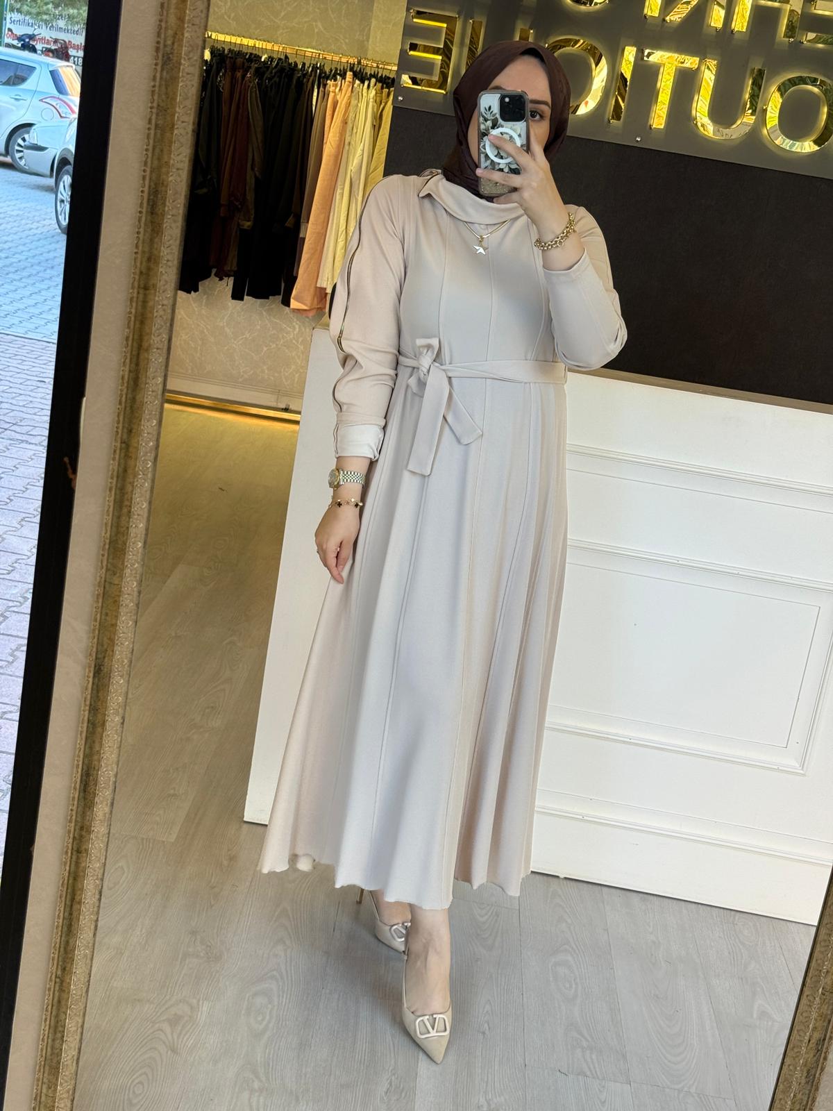 MİSSWHENCE 38803 Fermuar Detaylı Elbise