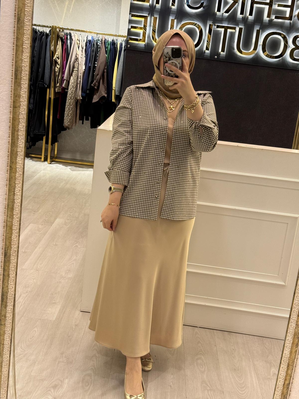 EXQUİSE Taş İşlemeli Corrie Gömlek