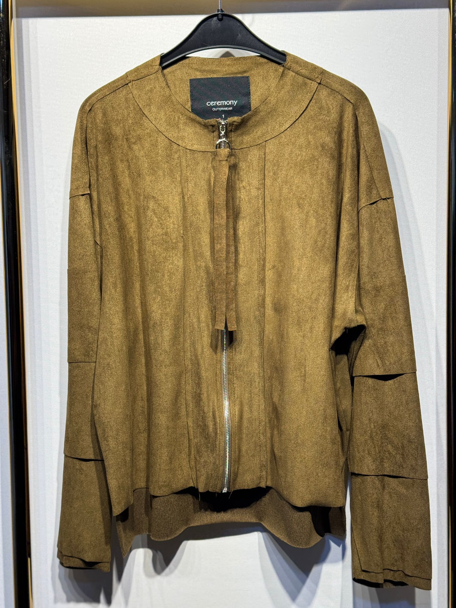 CEREMONY Kolları Kat Kat Önden Fermuarlı Ceket