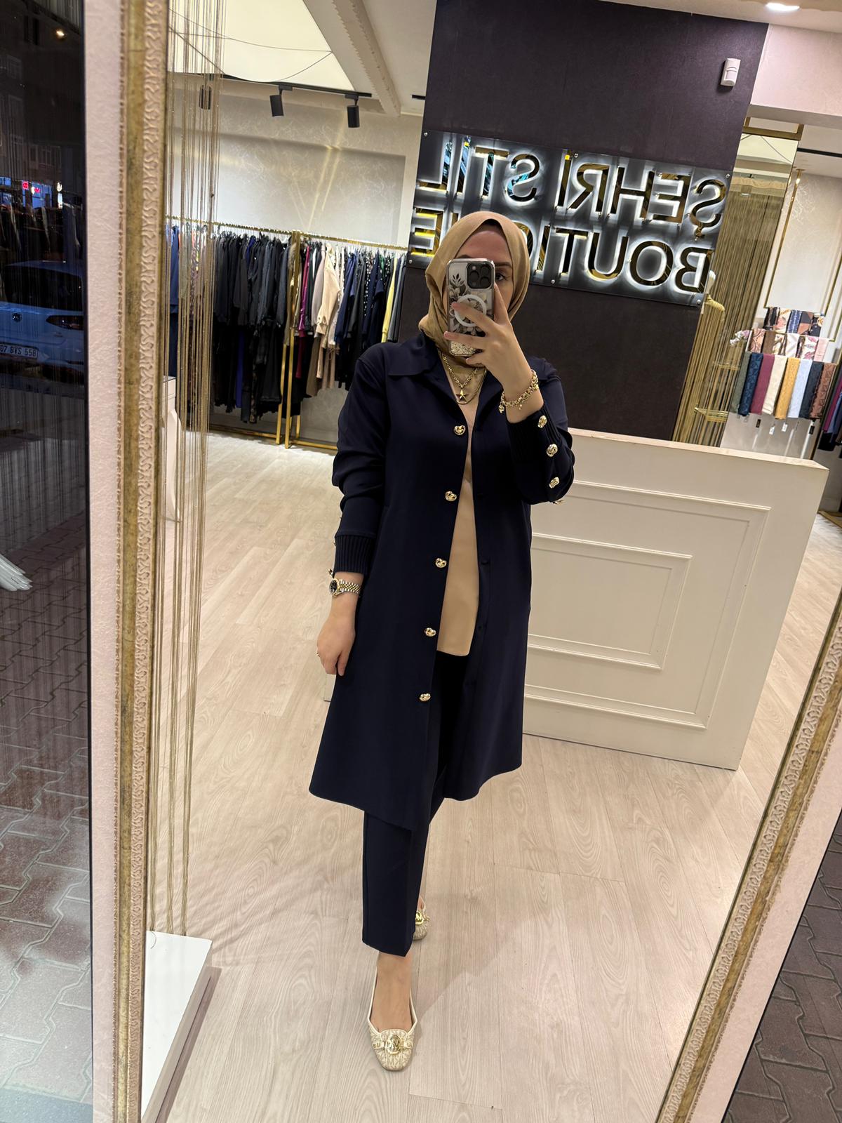 MİSSEMRAMİSS Düğme Detaylı Scuba Kap