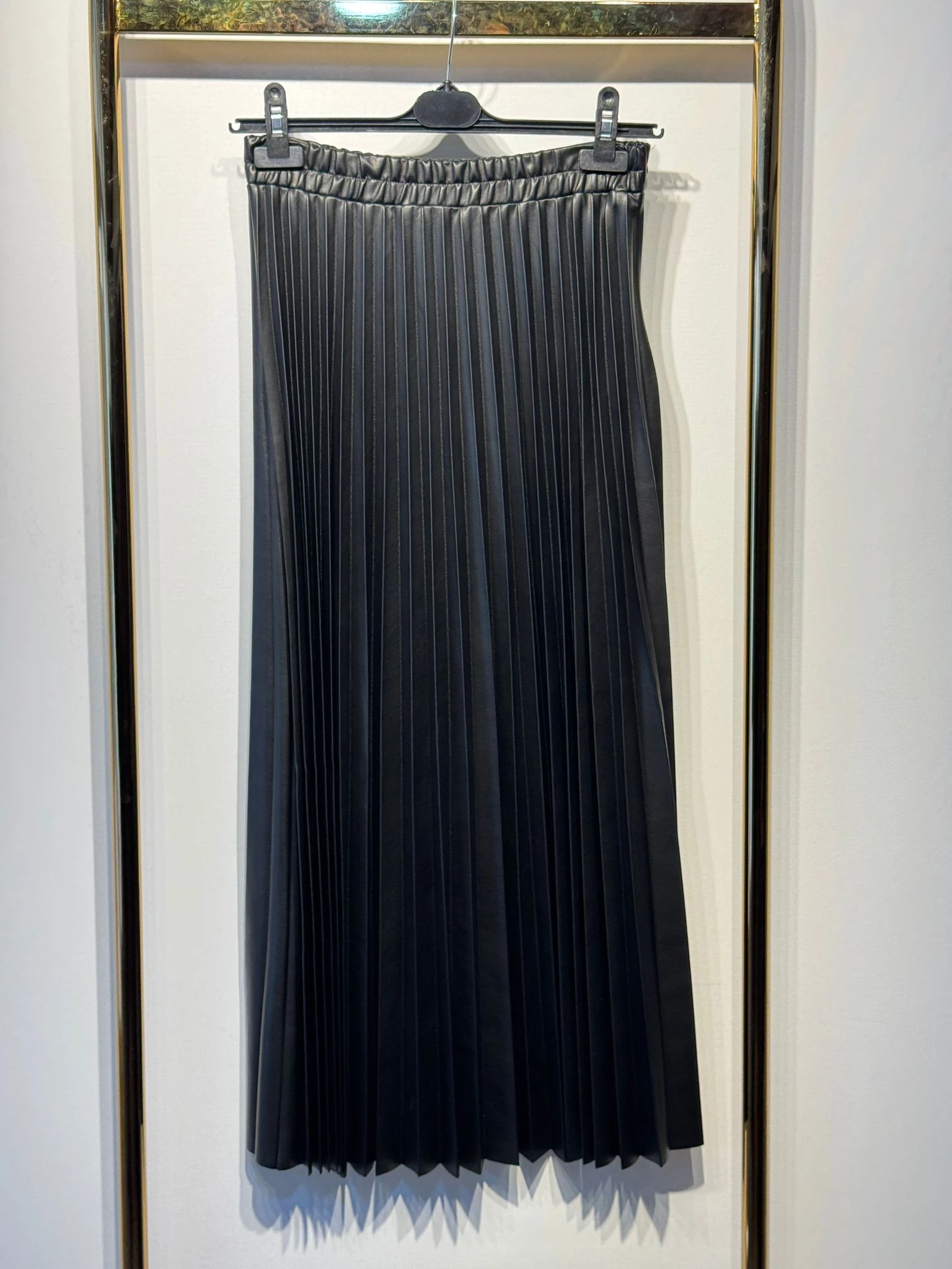 CEREMONY Deri Plisoley Etek