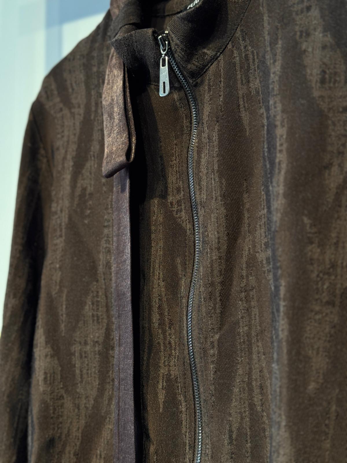 FUAT GÜRSEN Desenli Kumaş Ceketli Uzun Elbise