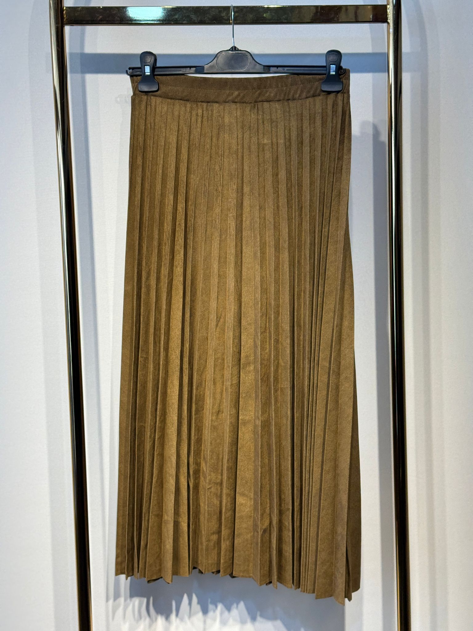 CEREMONY İnce Pliseli Süet Etek