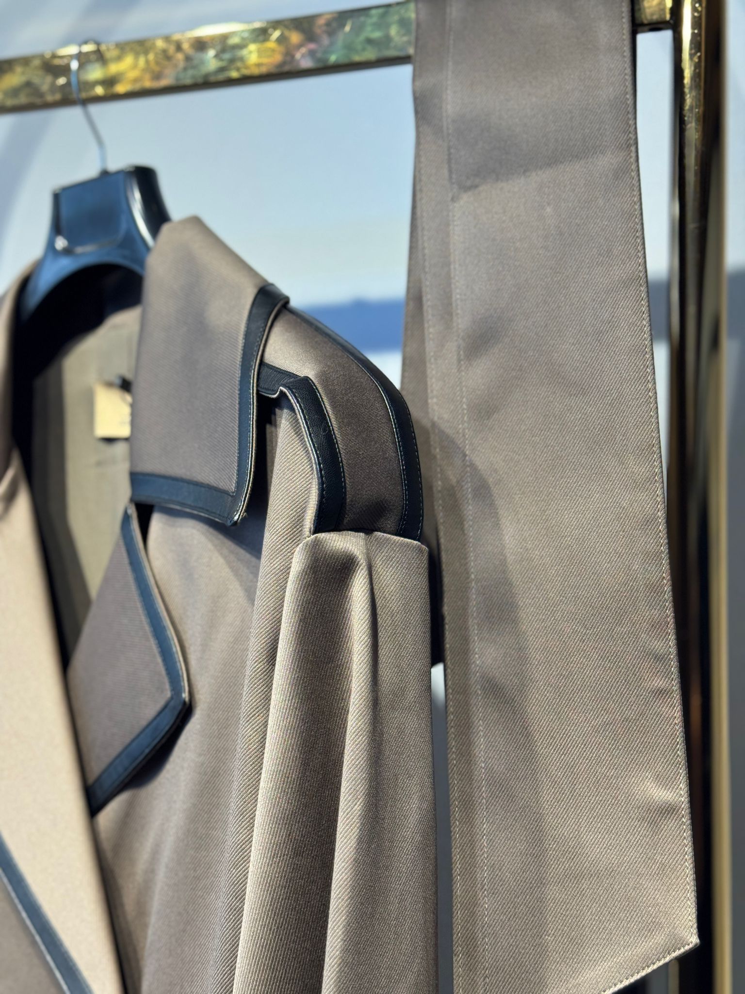 Sİ Design my8 71203 Belden Bağlamalı Uzun Trenç