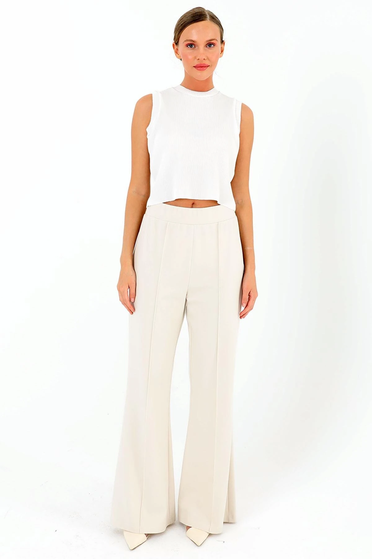 SENTEZ PANEGA ÖRME İSPANYOL PAÇA PANTOLON