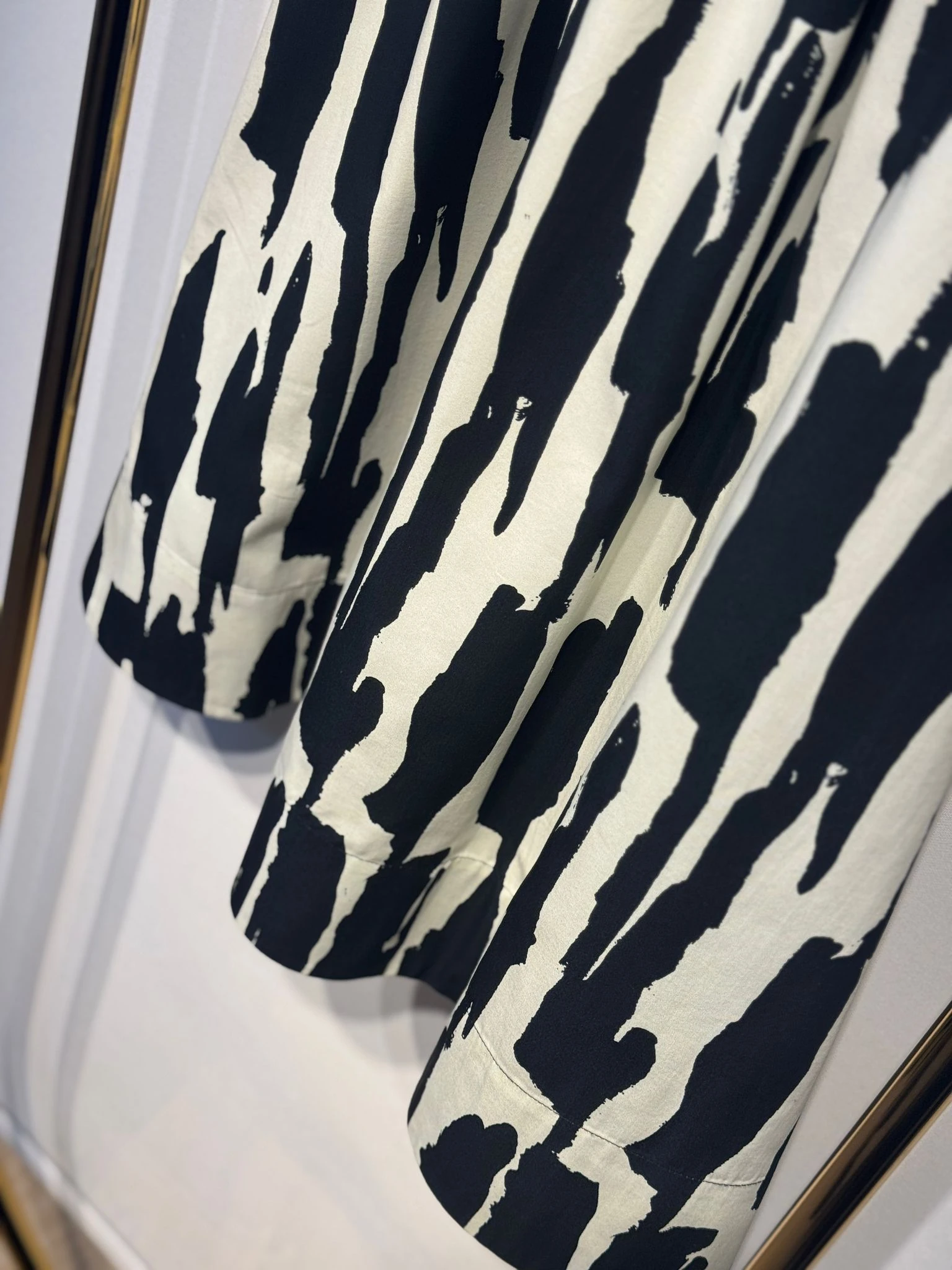 SENTEZ Zebra Desenli Kloş Etek