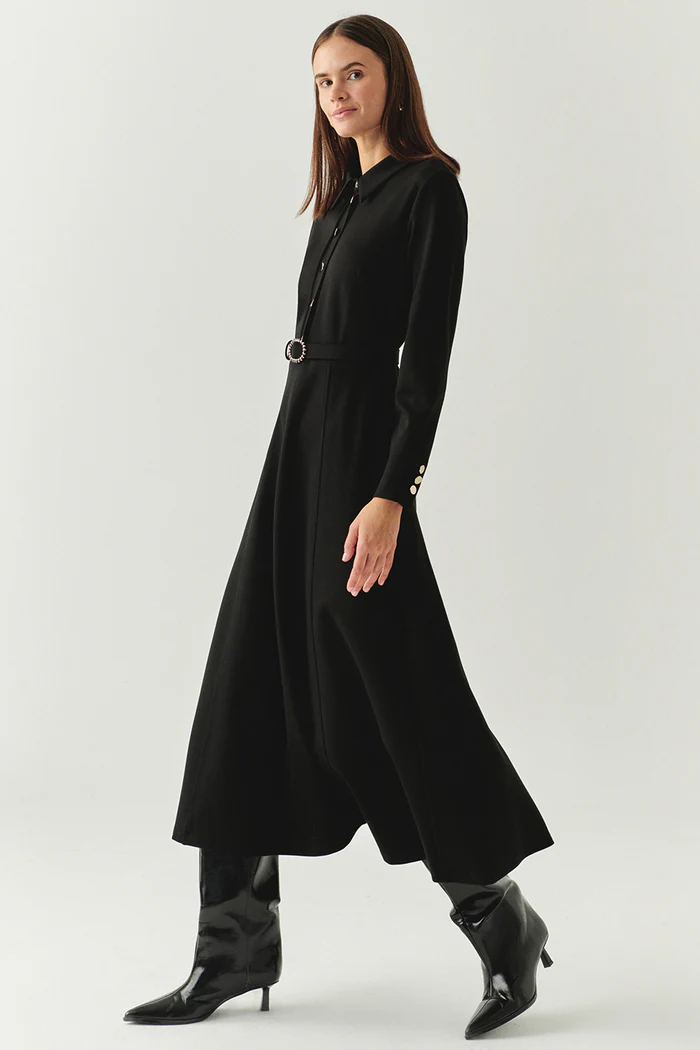 EXQUİSE Kemer Hediyeli Georgina Örme Elbise