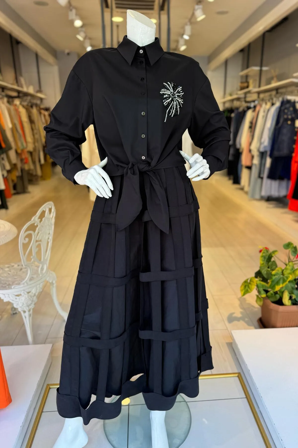 CEREMONY Pasion Kafes Detaylı Dubai Etek