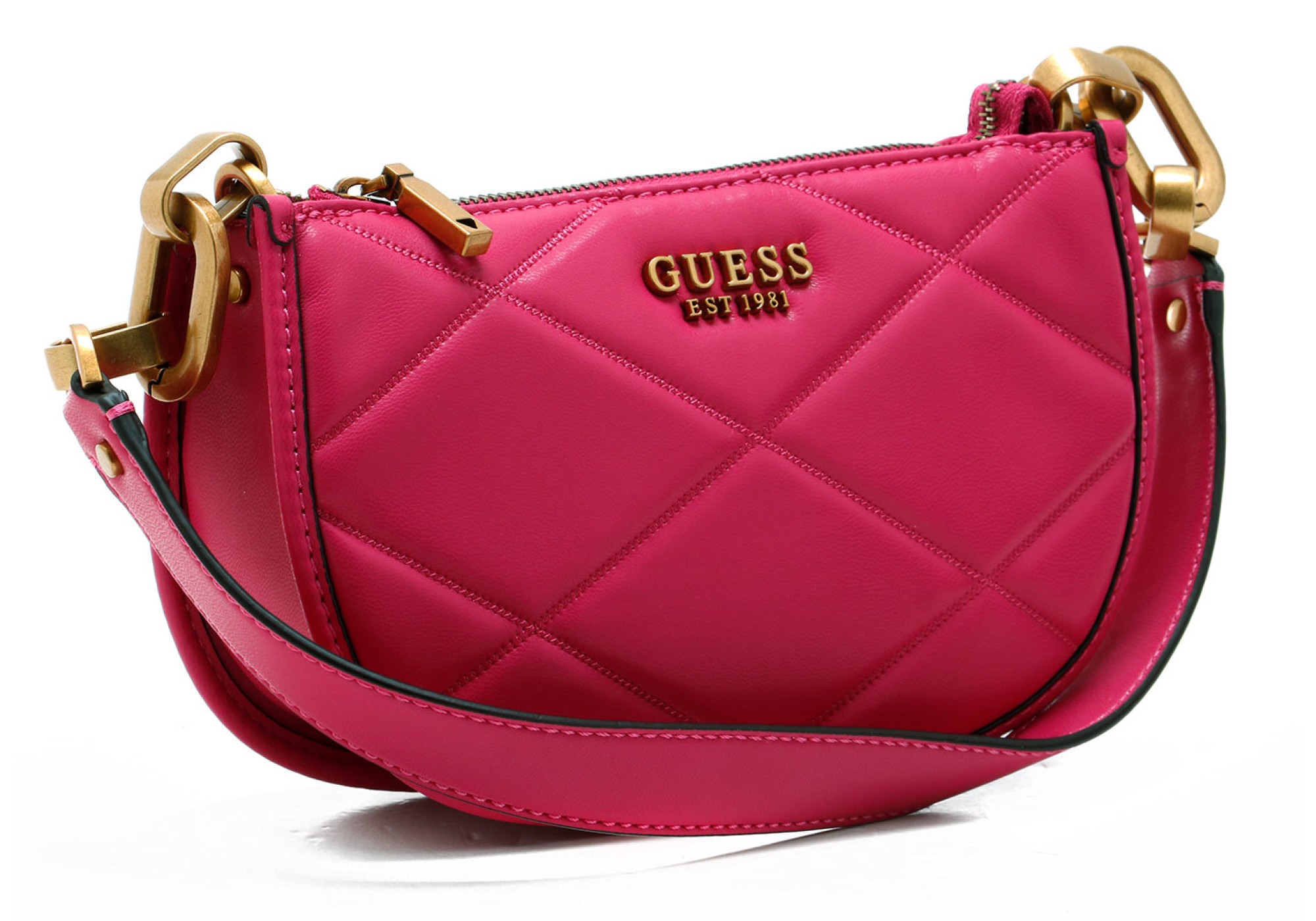 GUESS Geniş Kapitone davet çantası