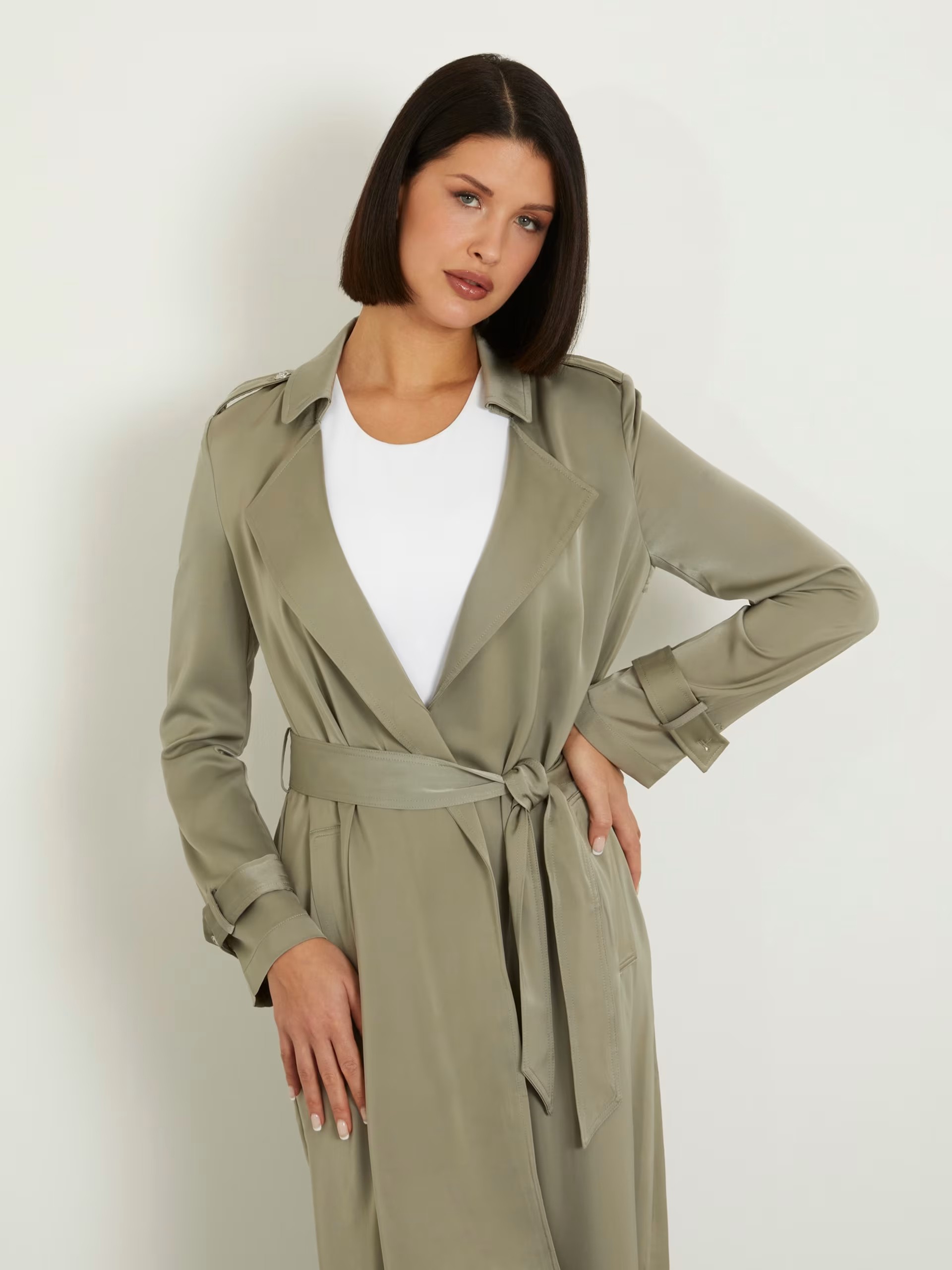 GUESS Saten klasik trençkot