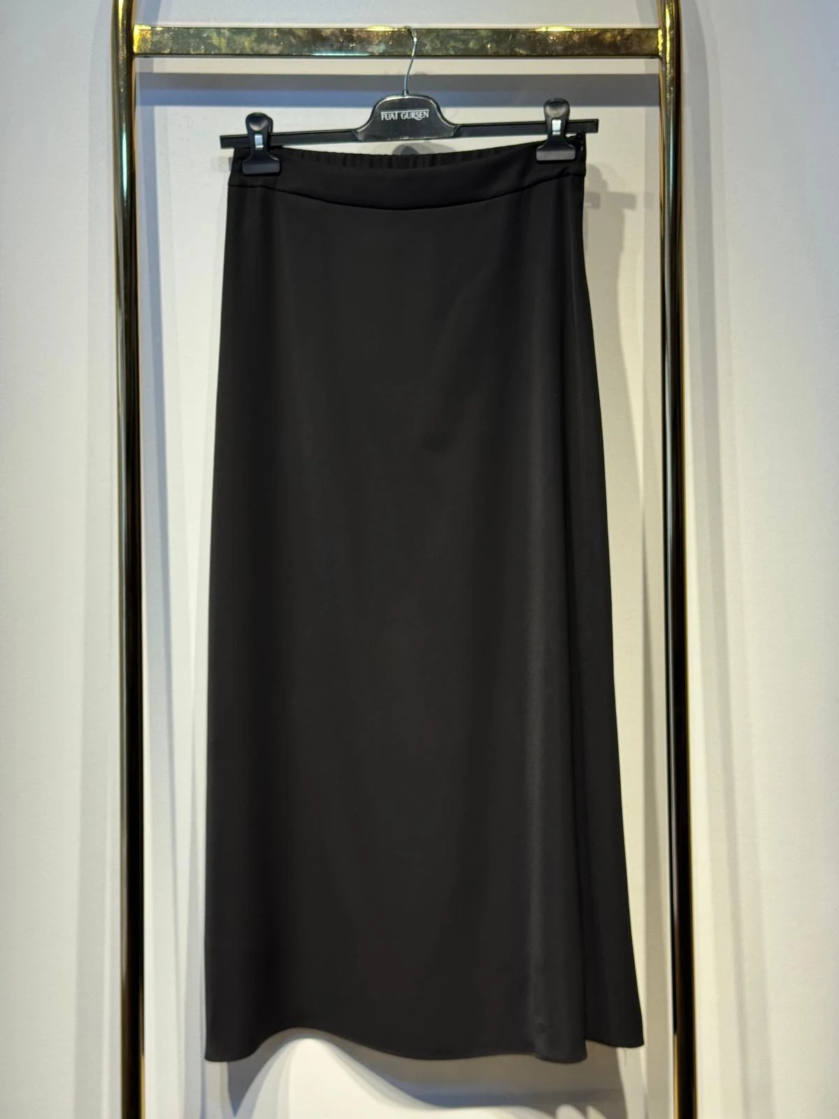 FUAT GÜRSEN Saten Astarlı Tasarım Etek