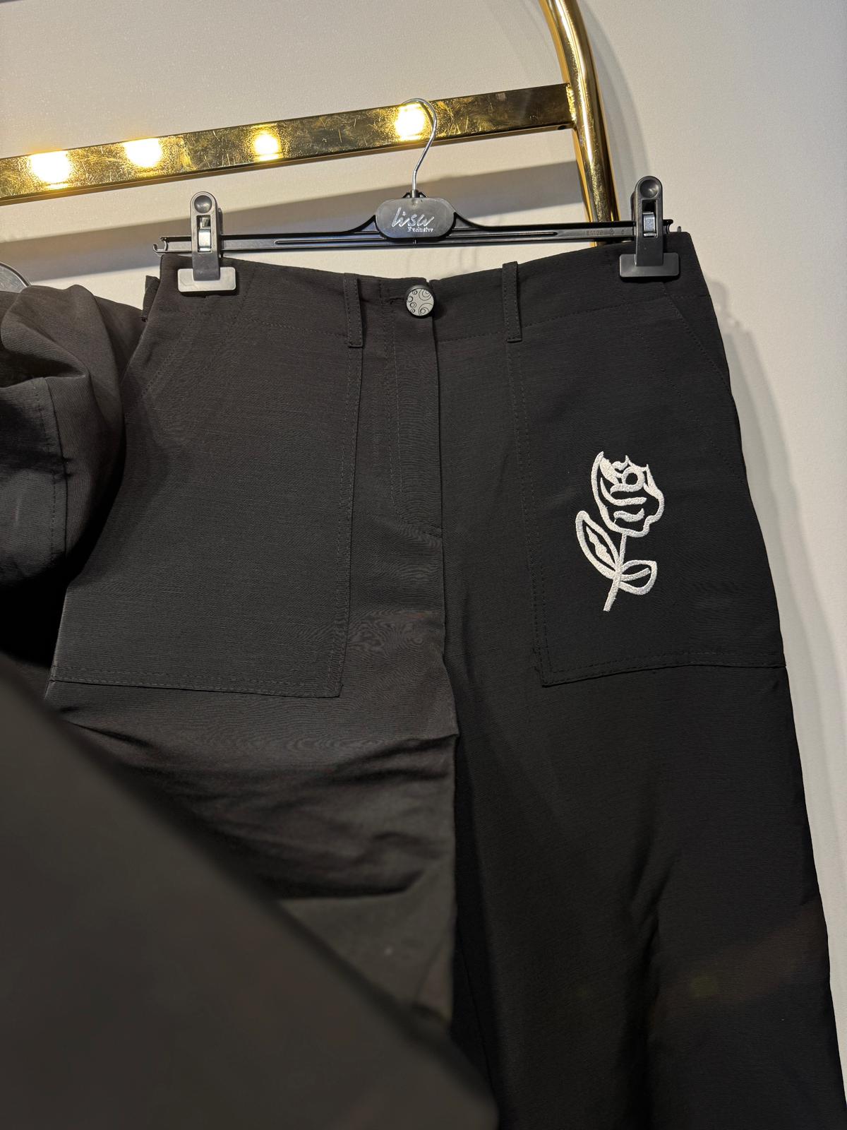 LİSA EXCLUSİVE Gül Nakış İşlemeli Tasarım Takım