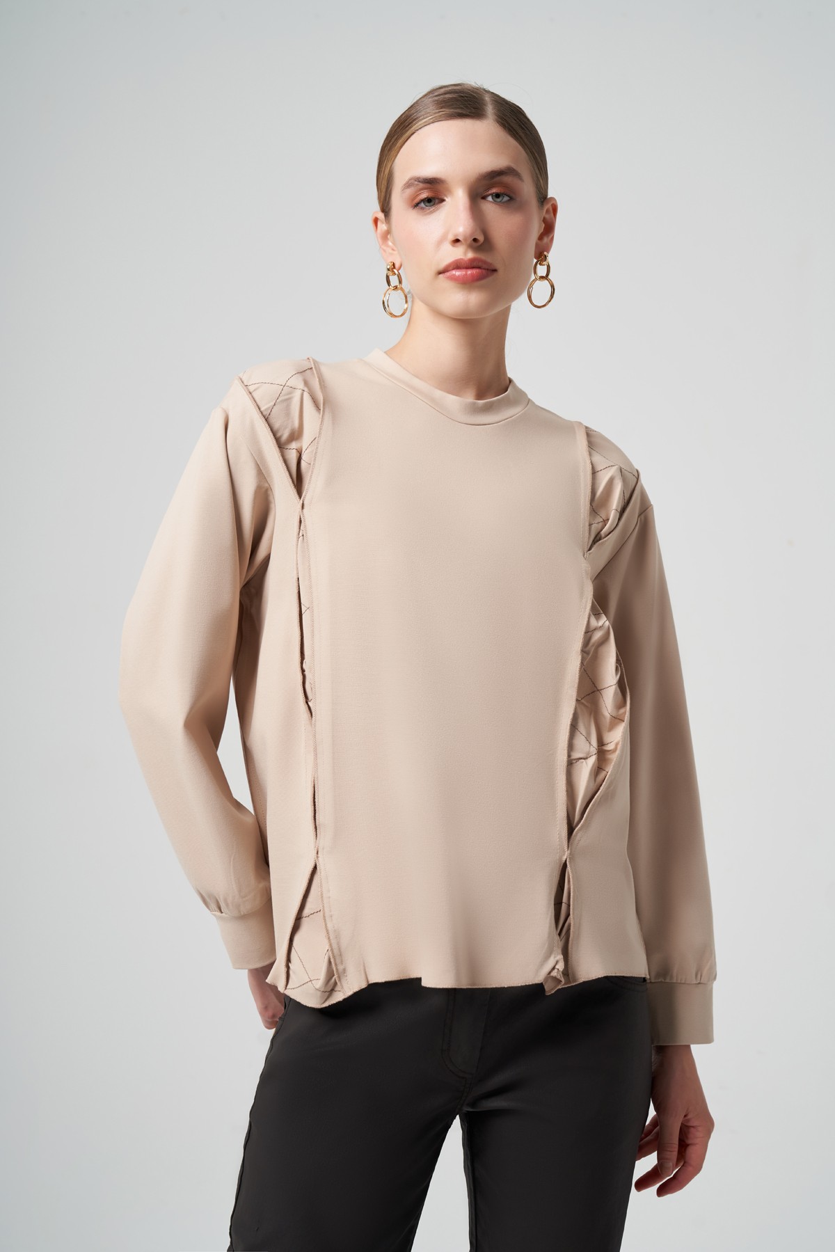 MİSSWHENCE 34029 YANLARI DETAYLI BLUZ
