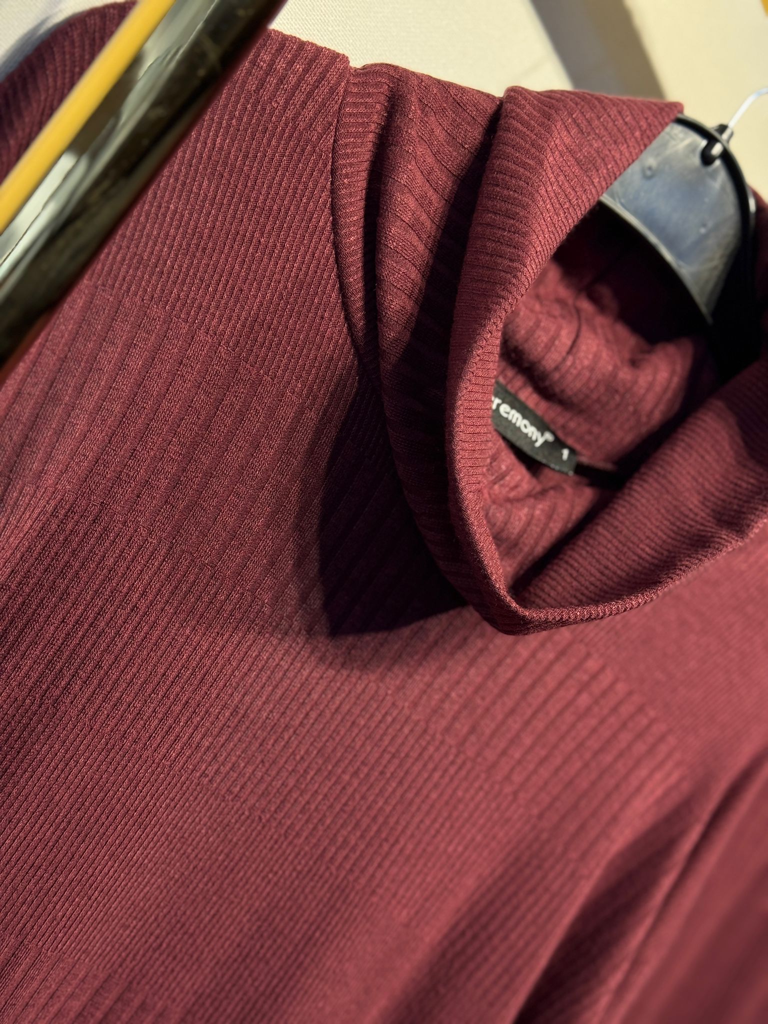 CEREMONY Balıkçı Yaka Kristal Detaylı Triko Merserize Takım