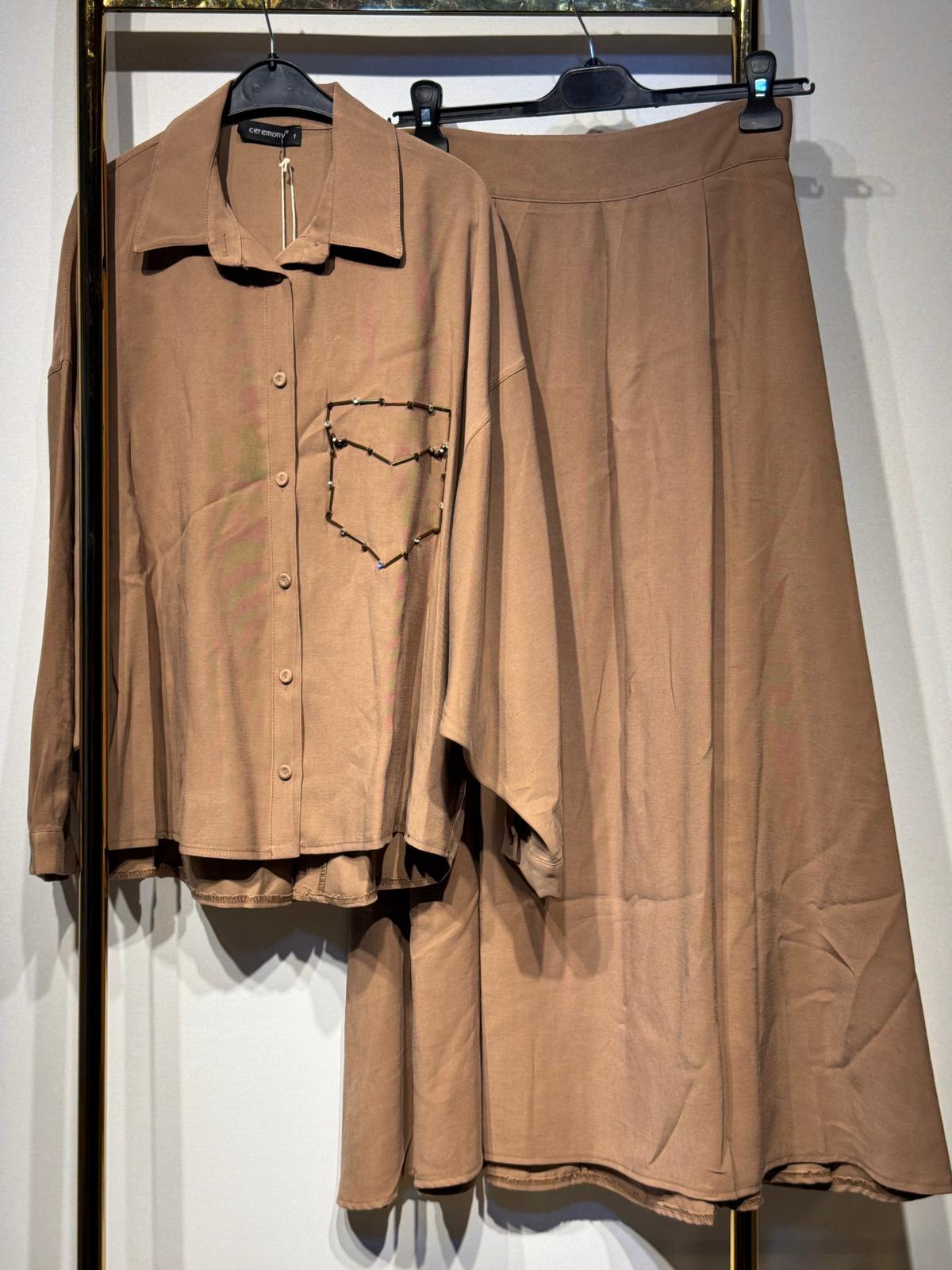 CEREMONY Tuniği Boncuk İşlemeli Etekli Takım