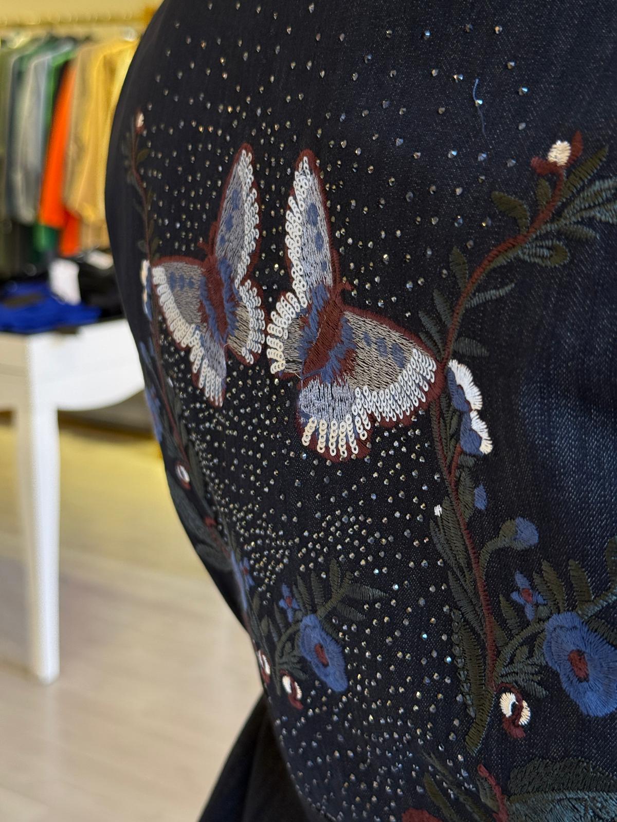 FUAT GÜRSEN Sırt İşleme Detaylı Jean Kap