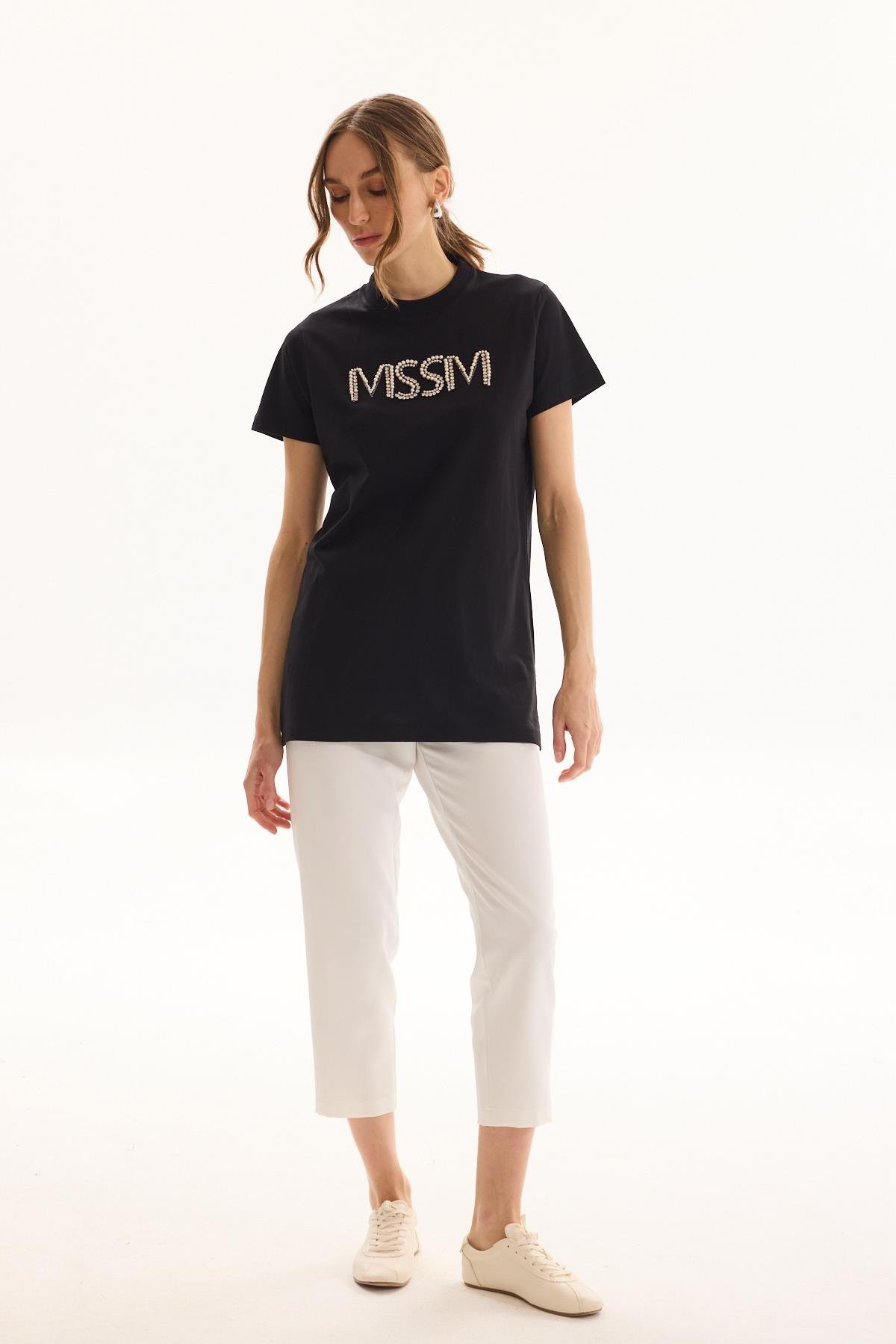 MİSSEMRAMİSS Mssm Taşlı Tshirt