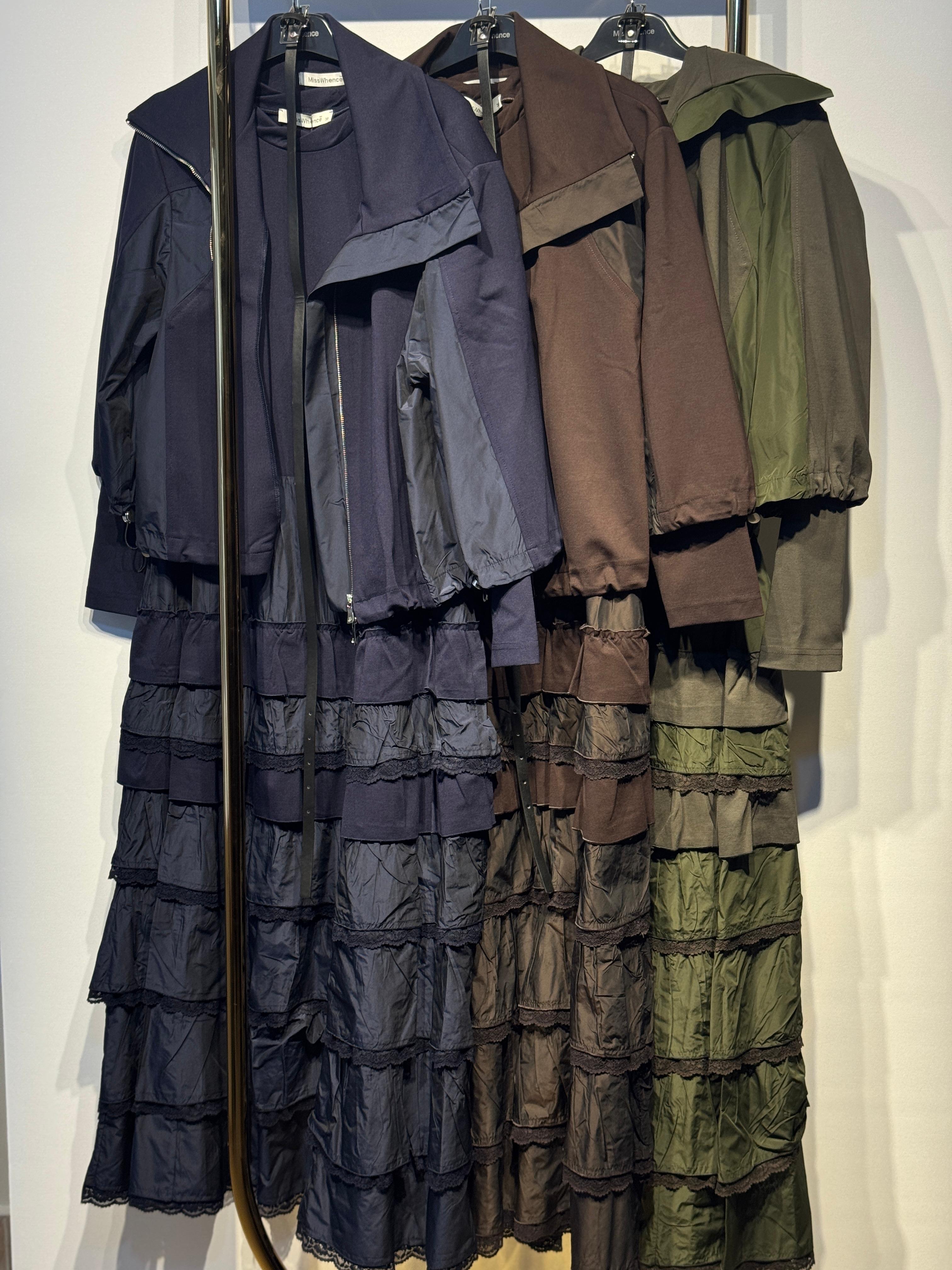 MİSSWHENCE 38807 Kemer Hediyeli İkili Elbise