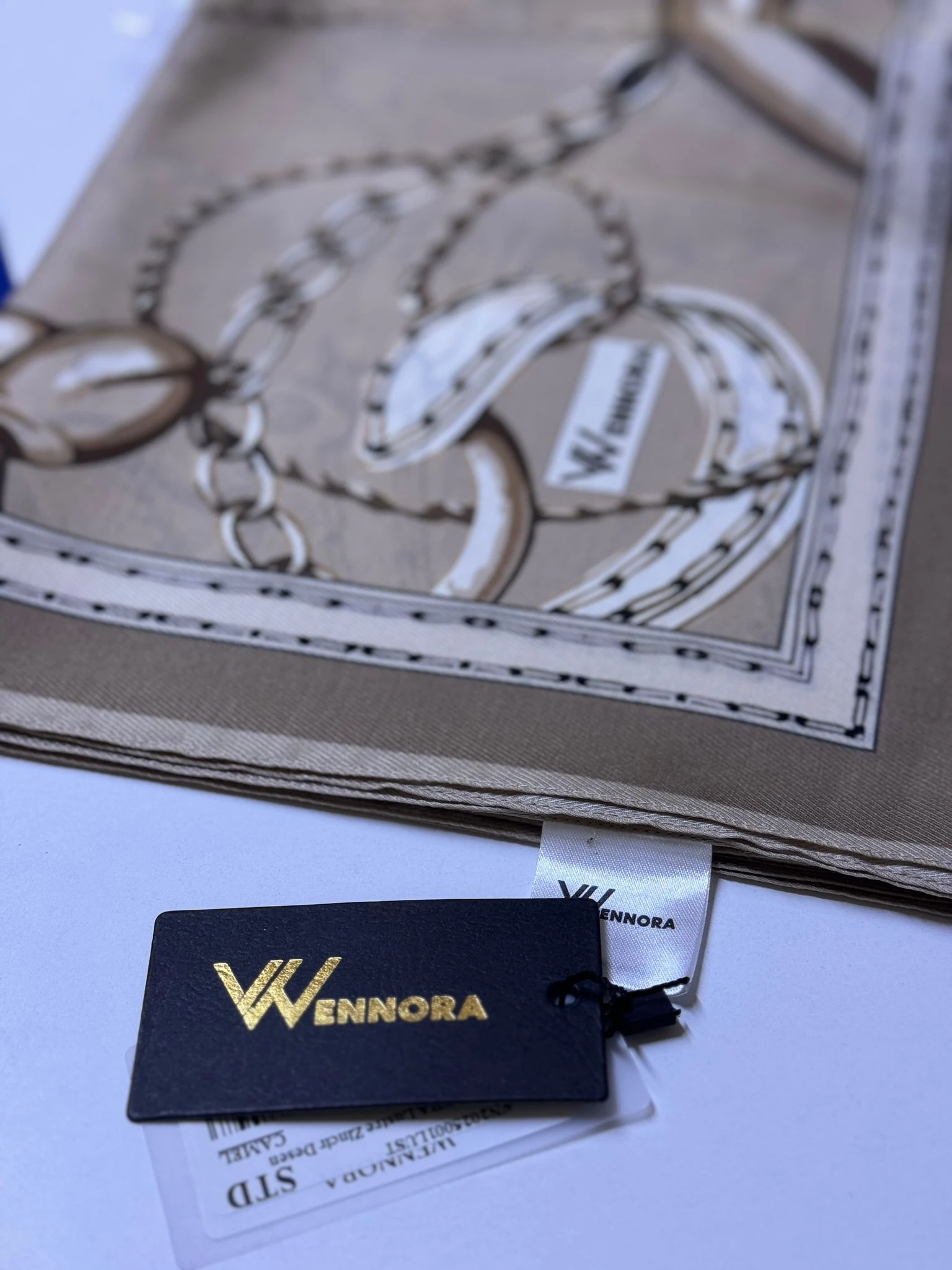 WENNORA Lustre Zincir Desen Tasarım Şal