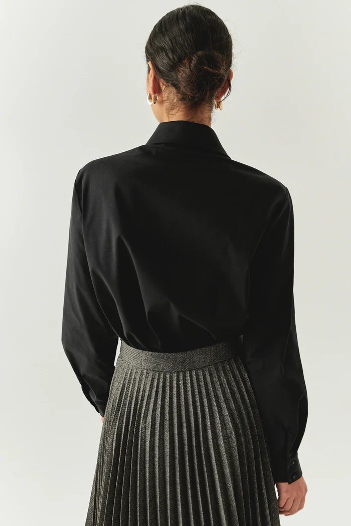 EXQUİSE Kumaş Düğmeli Rahat Malayah Gömlek