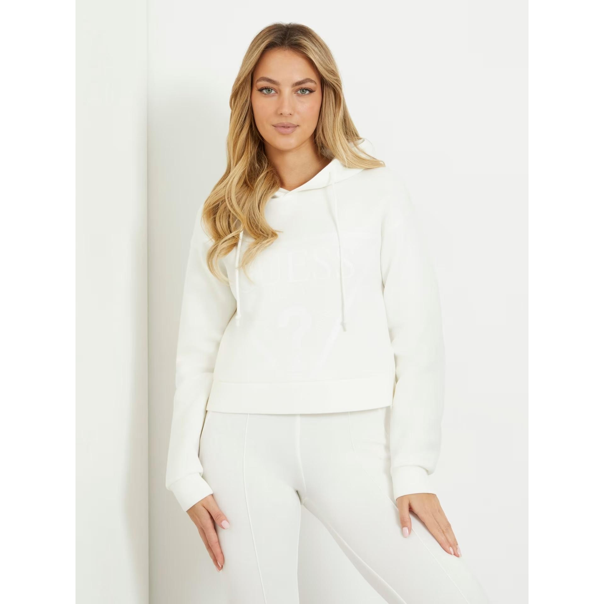 GUESS Önde üçgen logolu scuba sweatshirt