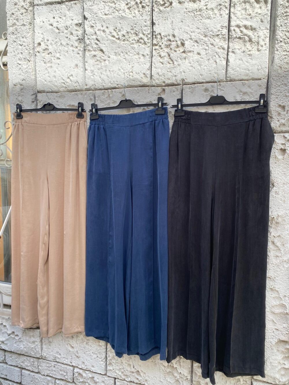 SENTEZ İPEK CUPRA GENİŞ PAÇA PANTOLON