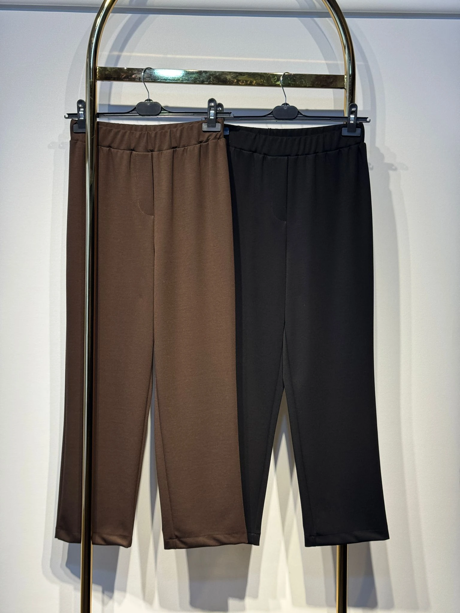 SENTEZ Lodos Lastikli Örme Saten Pantolon