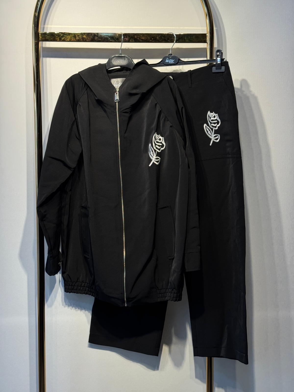 LİSA EXCLUSİVE Gül Nakış İşlemeli Tasarım Takım