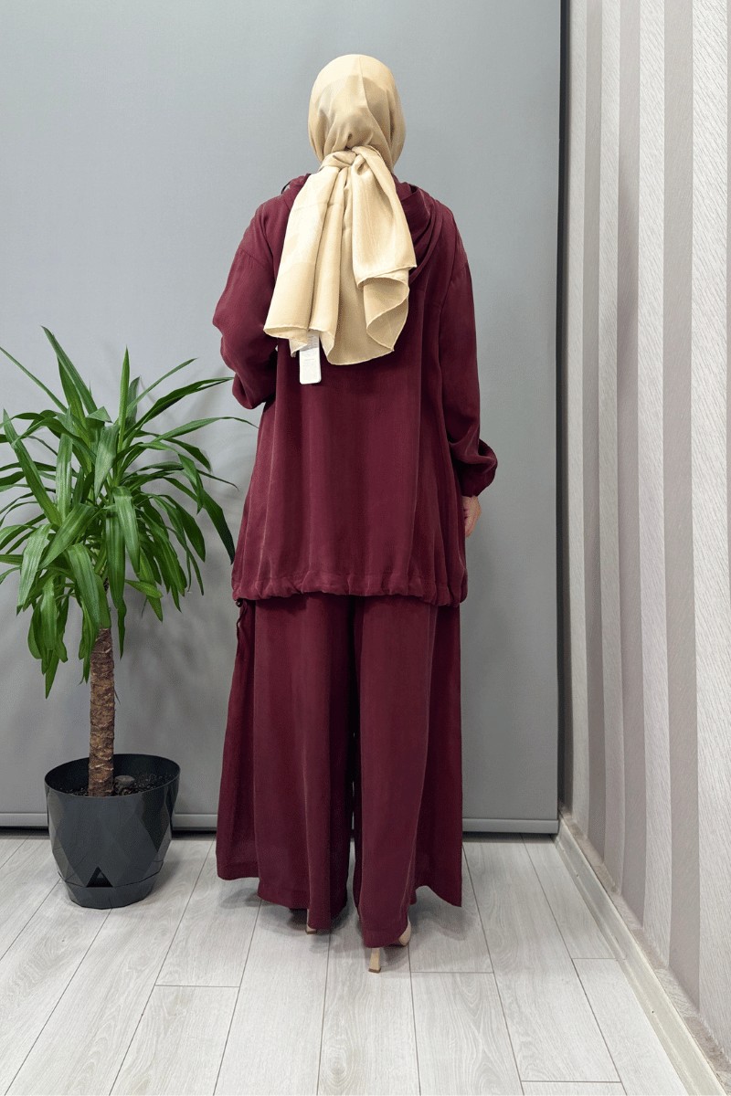 MİSSWHENCE 37007 İpek Cupra Sweatshirt-Pantolon Takım