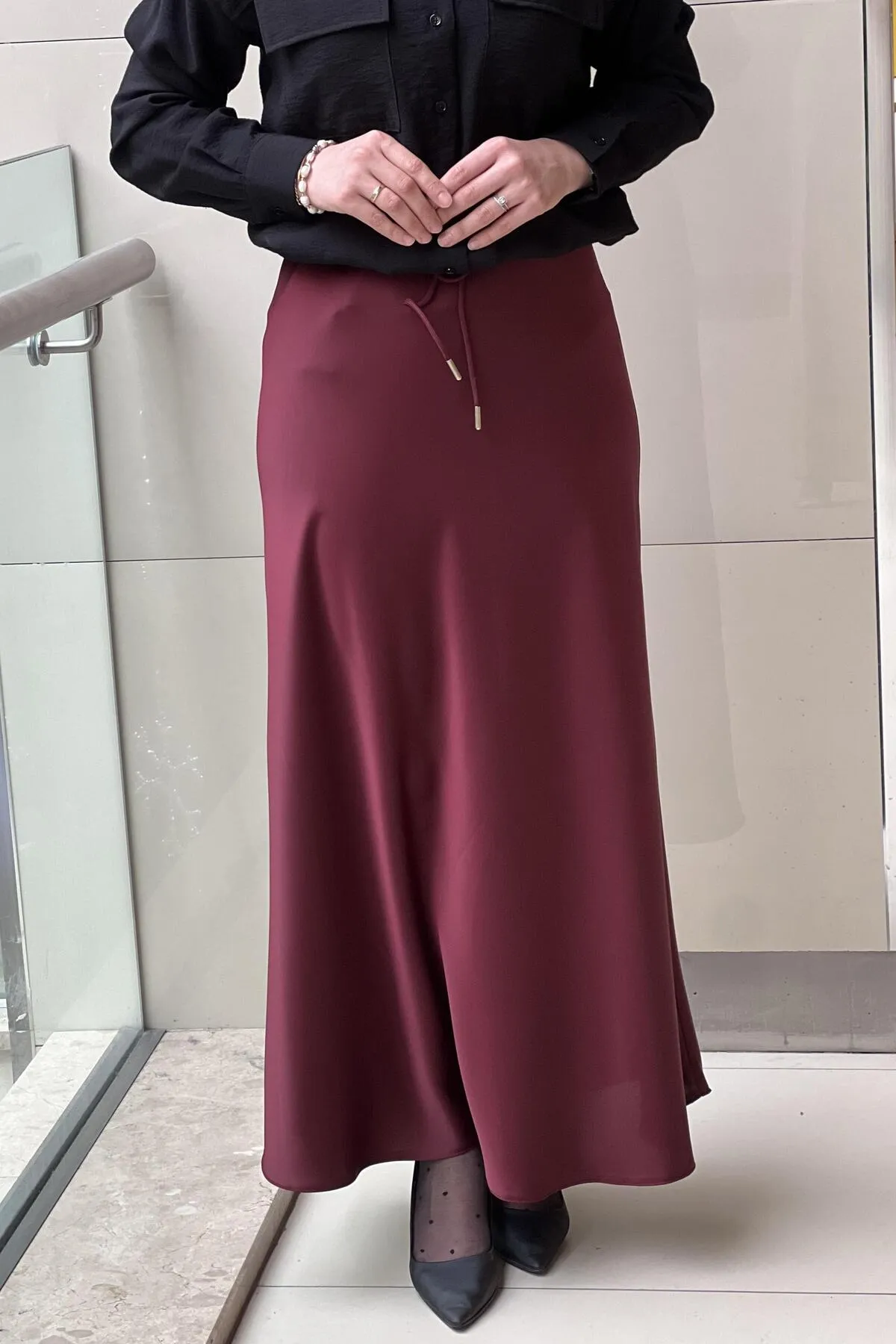 SENTEZ LUNA SATEN VOLANLI ETEK