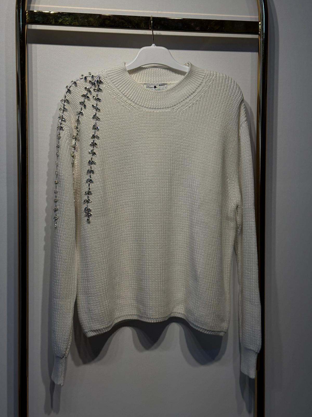 MİSSEMRAMİSS Taş İşlemeli Triko Bluz