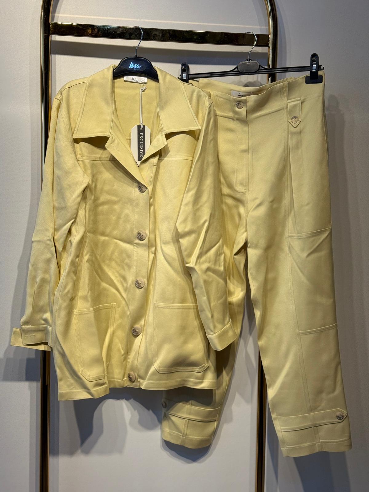 LİSA EXCLUSİVE Kruvaze Tip Kemik Düğme Detaylı Ceket Pantolon Takım