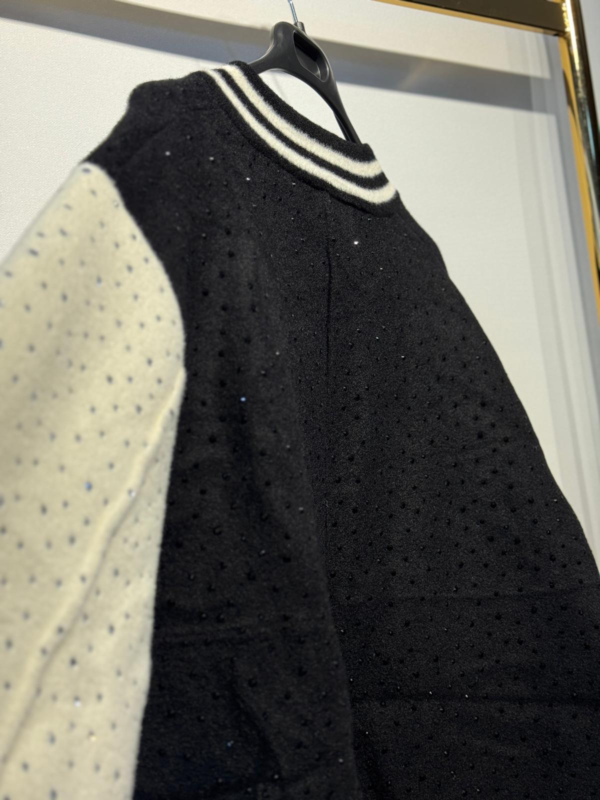 GHİSA Taş İşleme Detaylı Tüysüz Angora Ceket