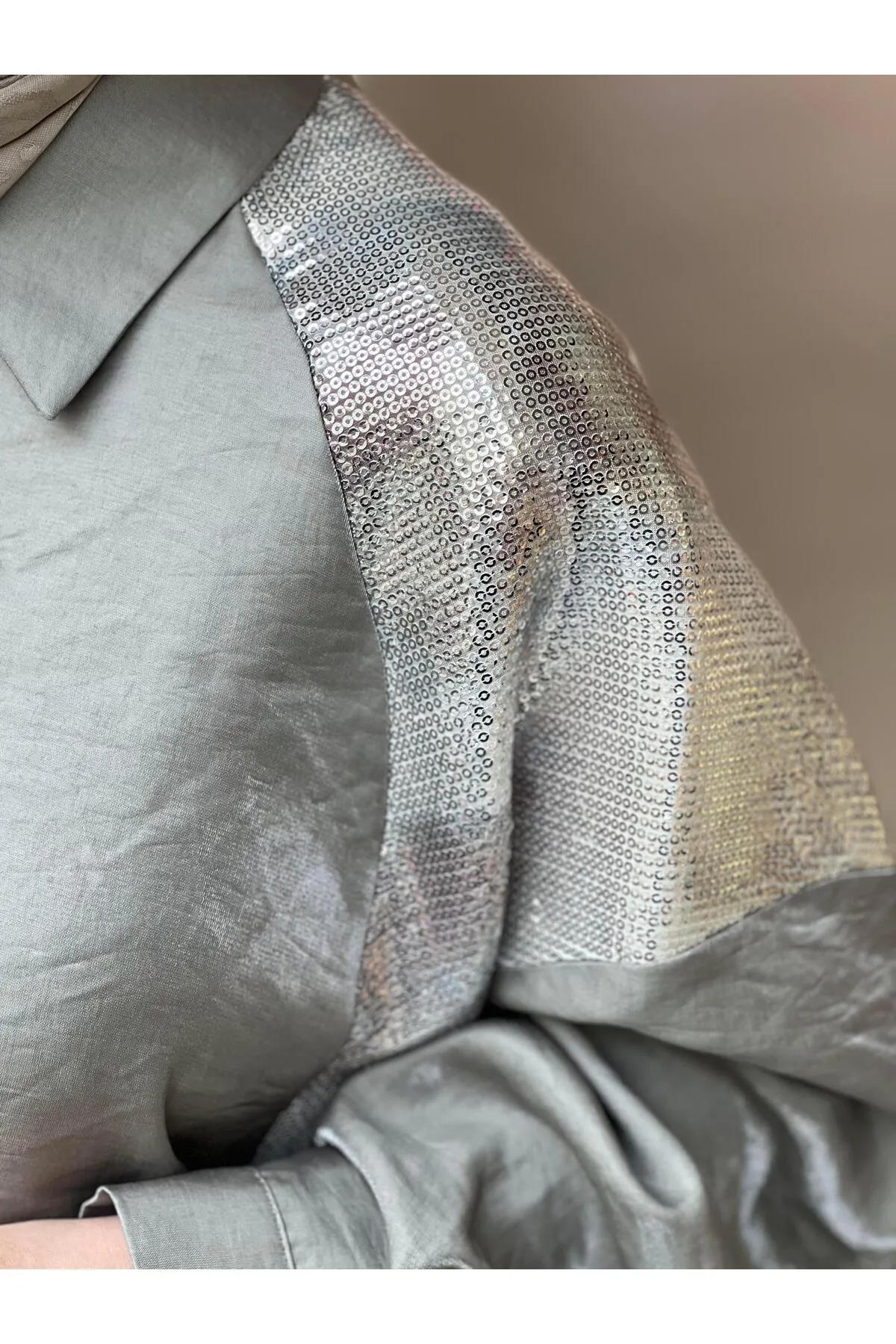 NUSS Pul Detaylı Gömlek Pantolon Takım