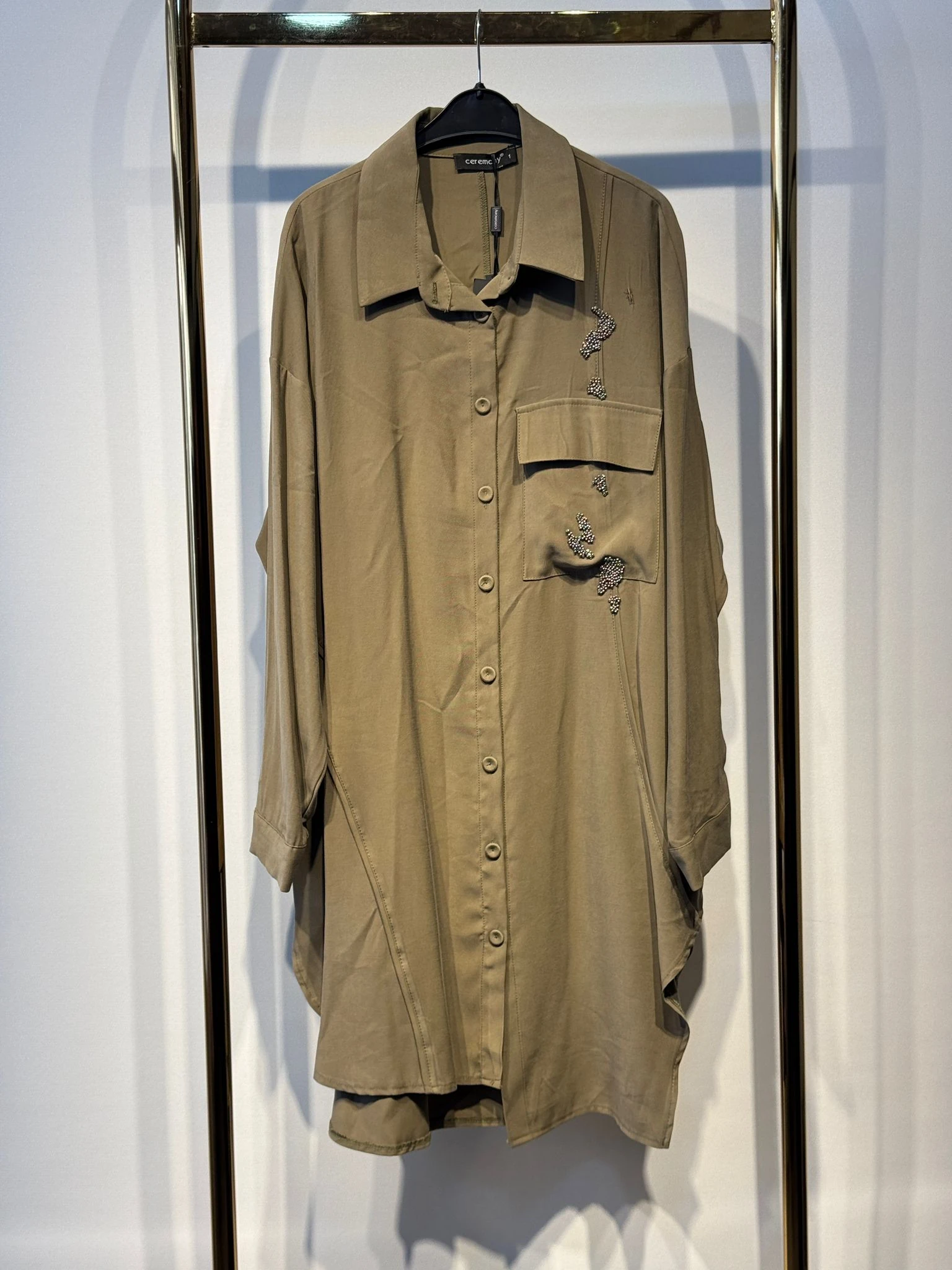 CEREMONY Sol Tarafı Cep Detaylı Tunik