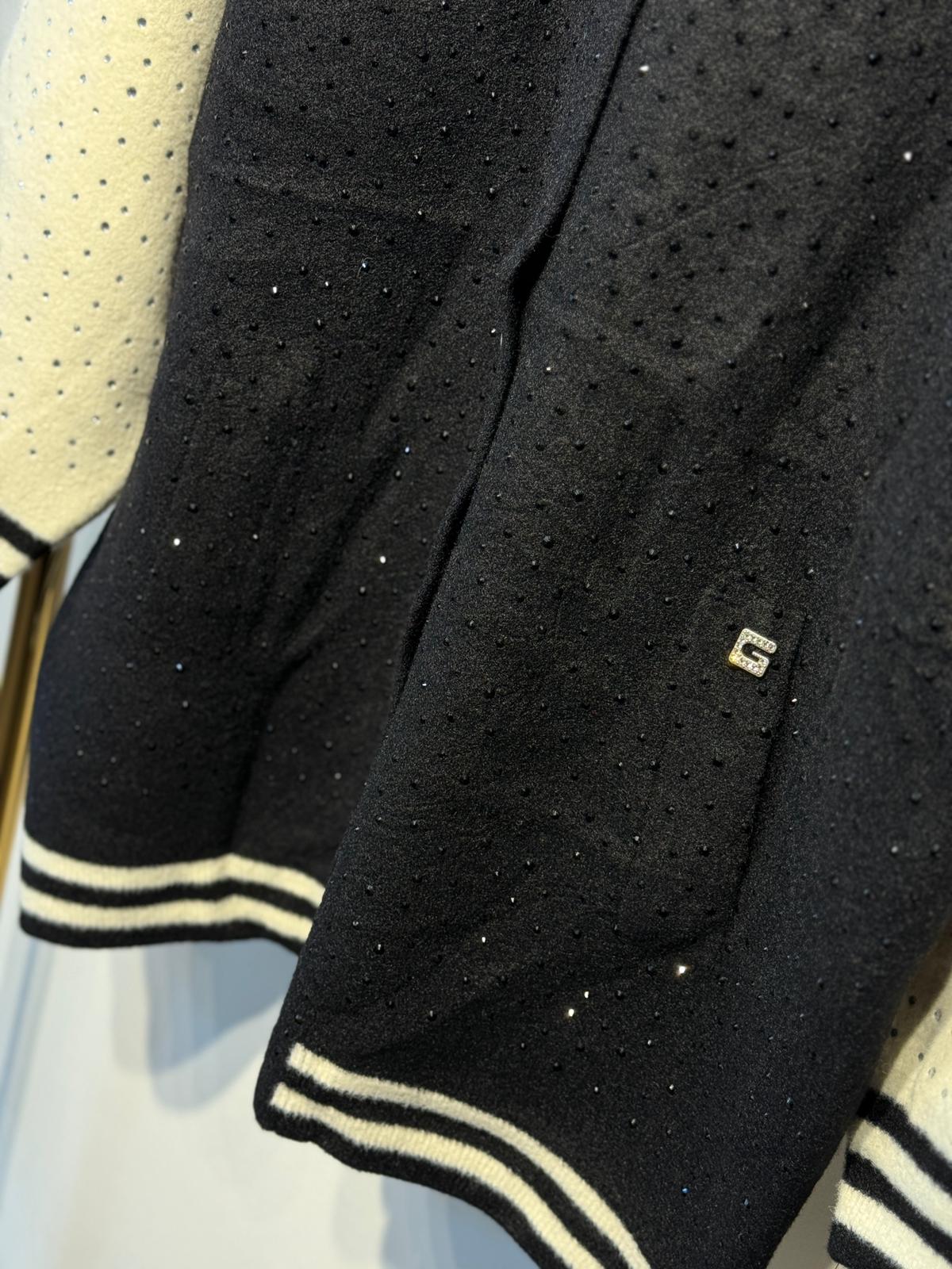 GHİSA Taş İşleme Detaylı Tüysüz Angora Ceket