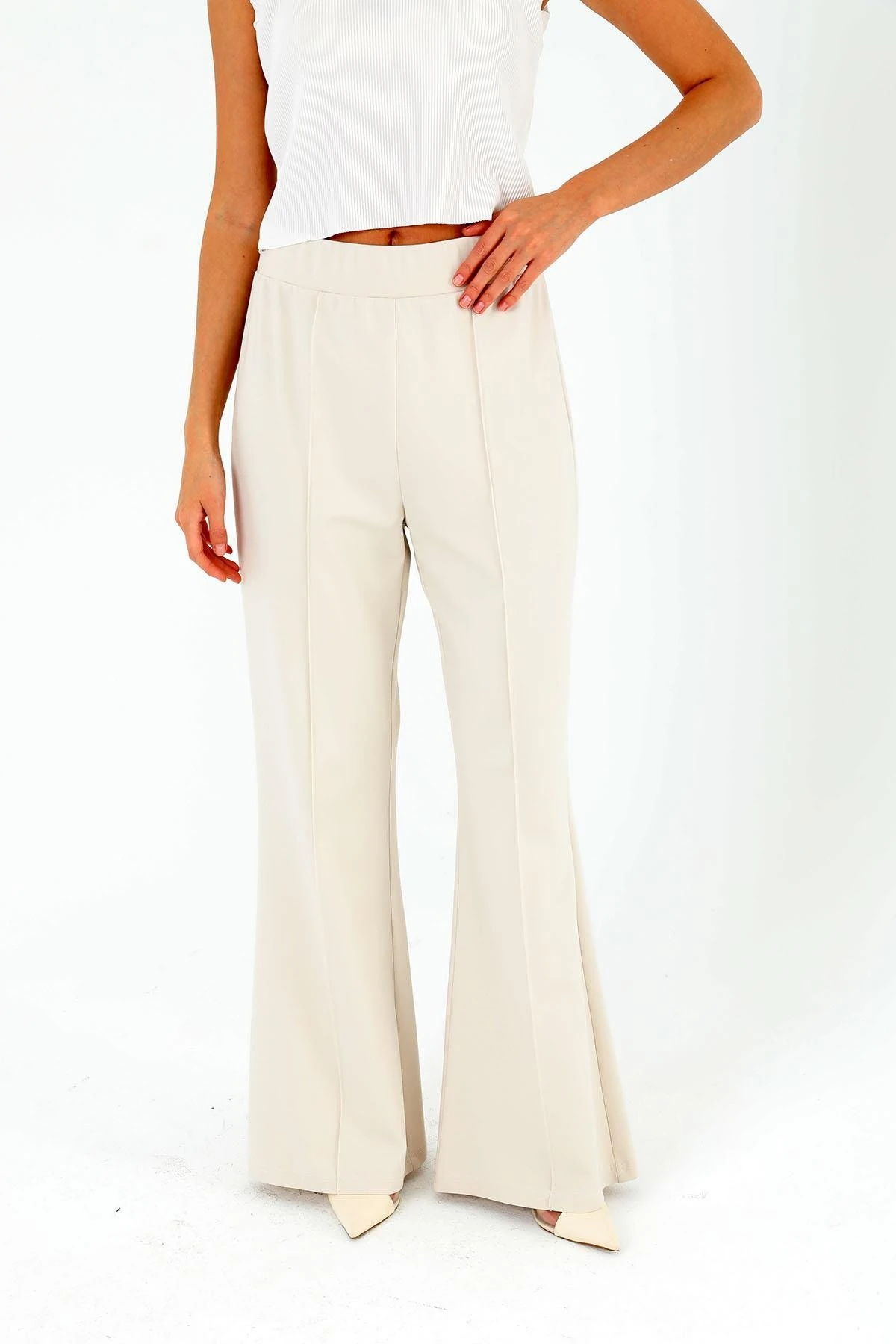 SENTEZ PANEGA ÖRME İSPANYOL PAÇA PANTOLON