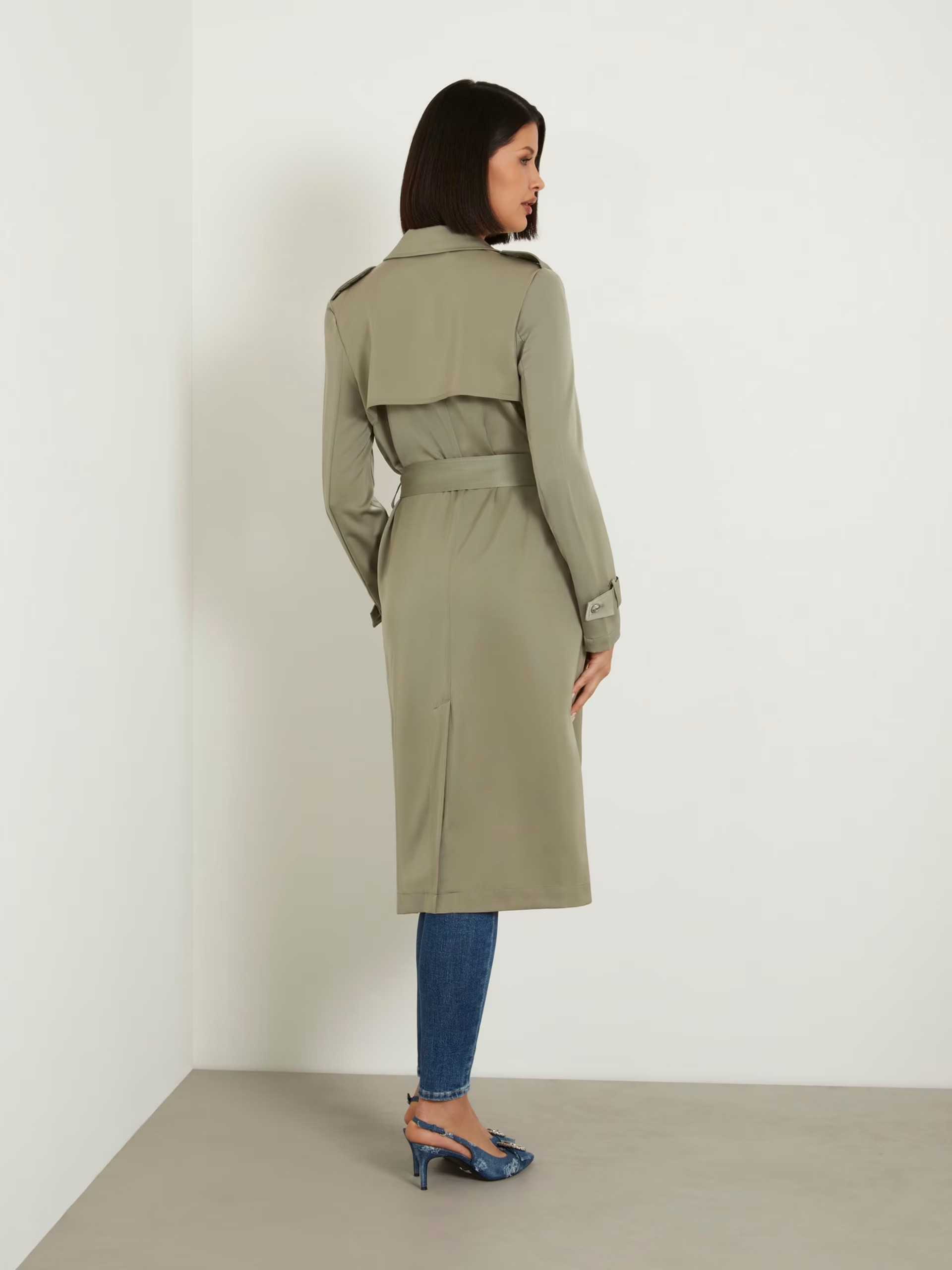 GUESS Saten klasik trençkot