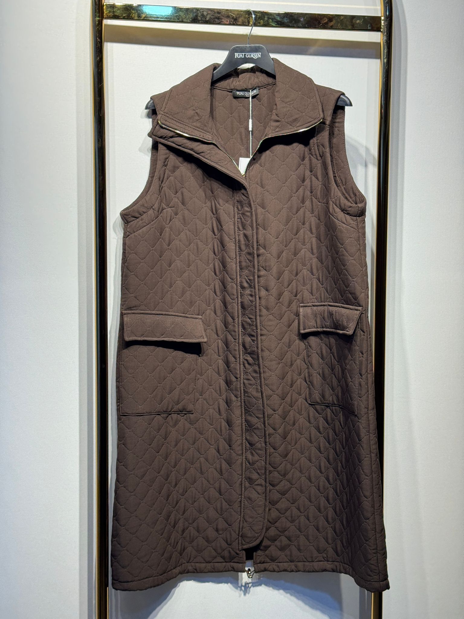 FUAT GÜRSEN Kapitone Uzun Yelek