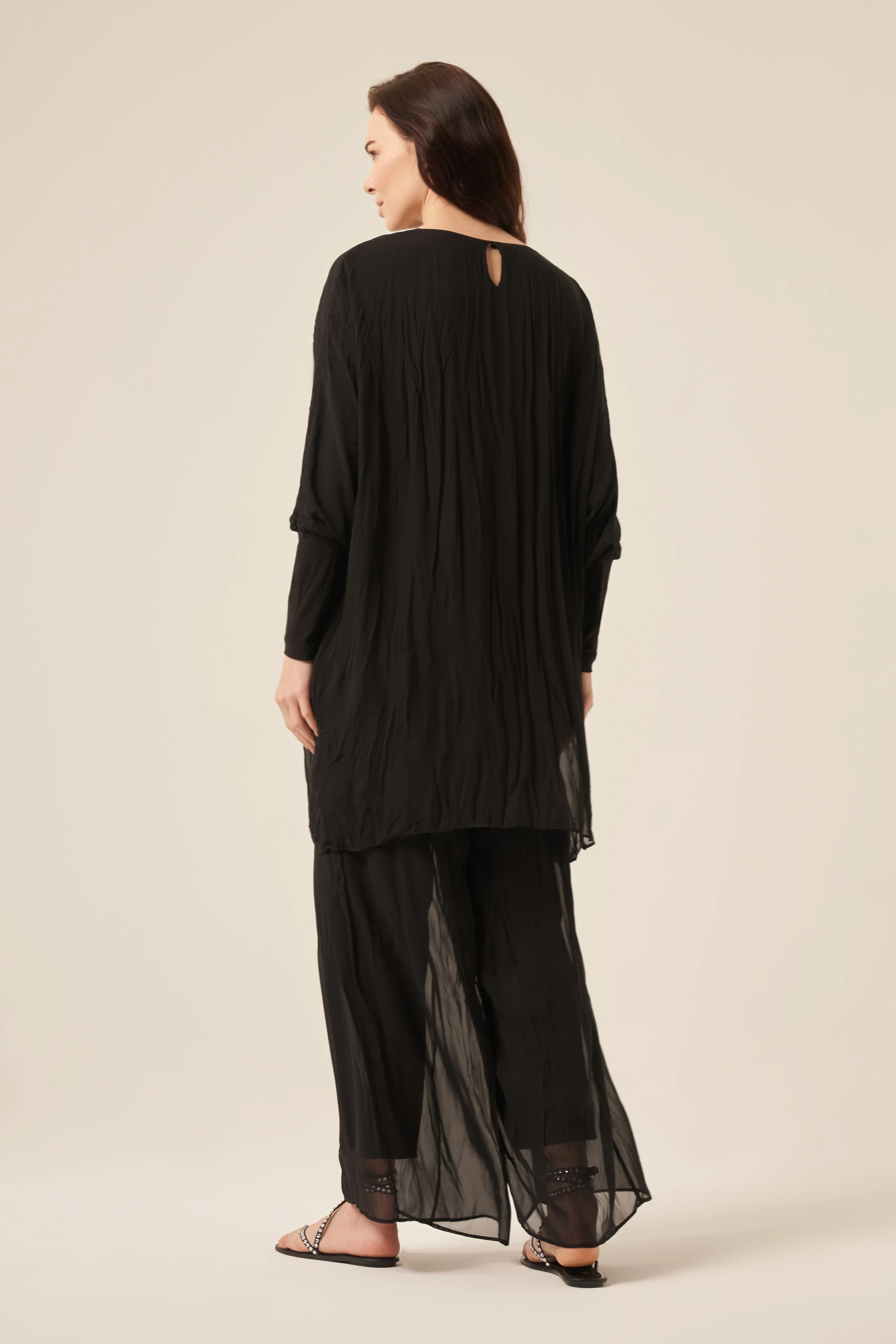 CEREMONY Kolu Sandy Detaylı Zincir Halka İşelemli Kraşlı Pantolonlu Takım