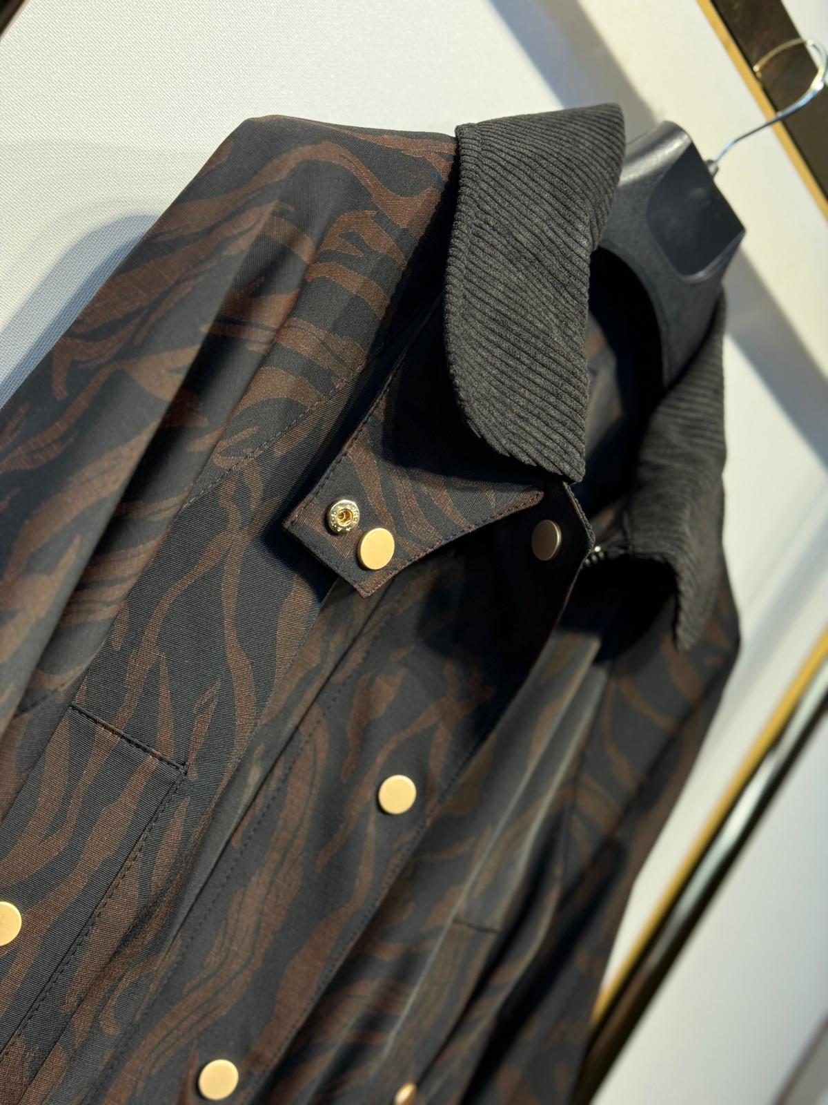 GHİSA Desenli Kumaş Tasarım Kaban