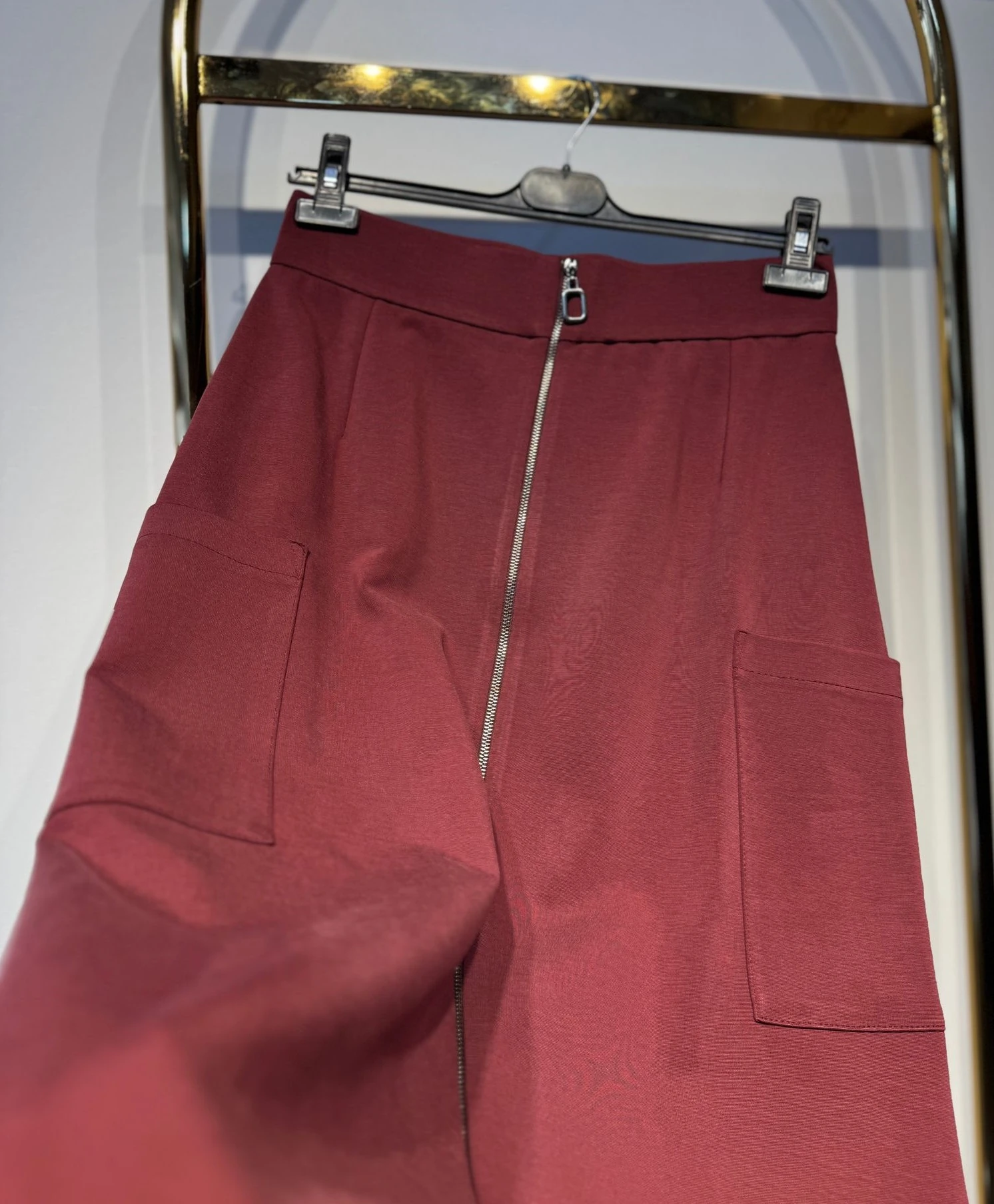 SENTEZ Cep Detaylı Fermuarlı Etek