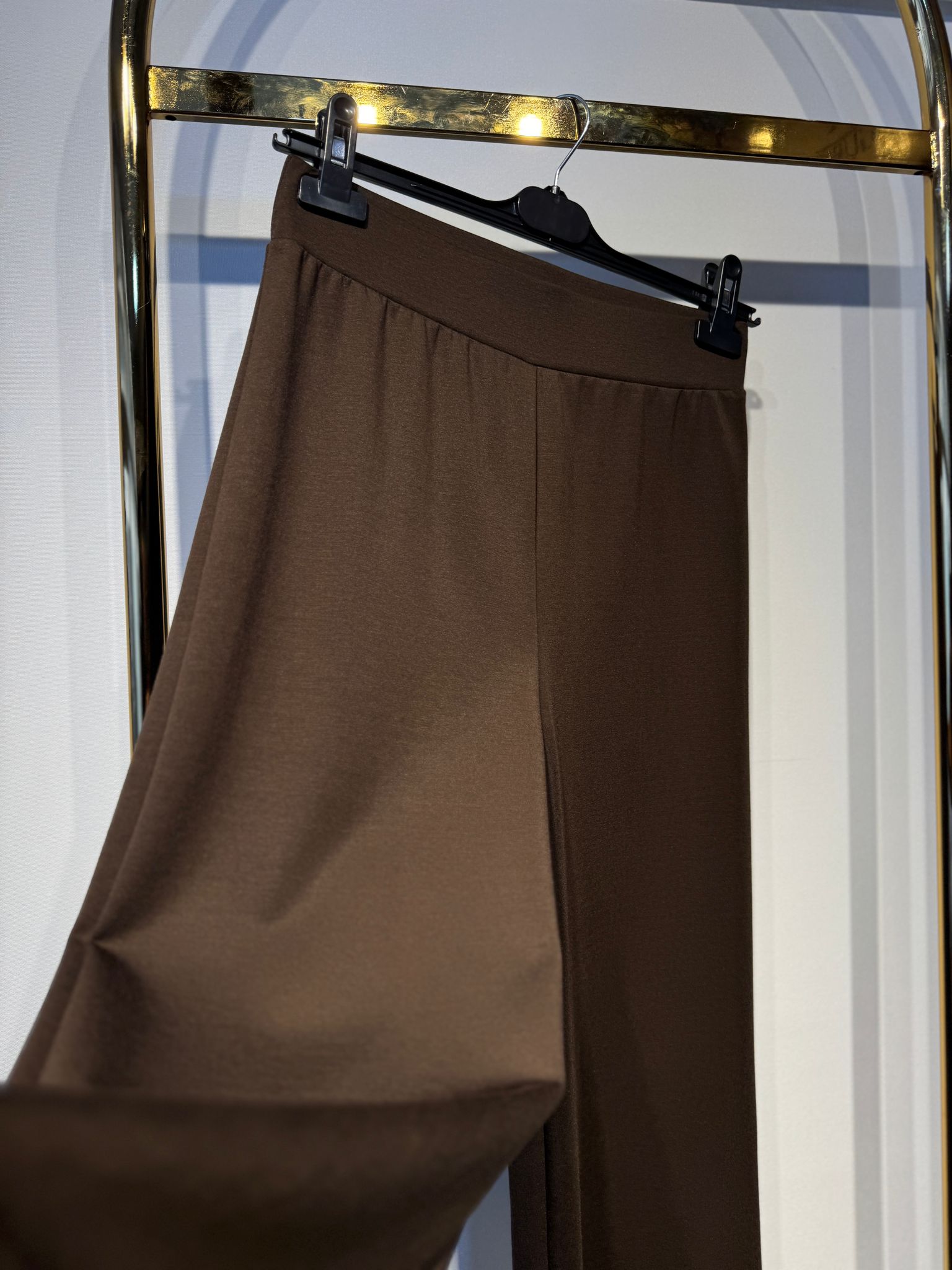 SENTEZ Venedik Beli Lastikli Geniş Paça Pantolon