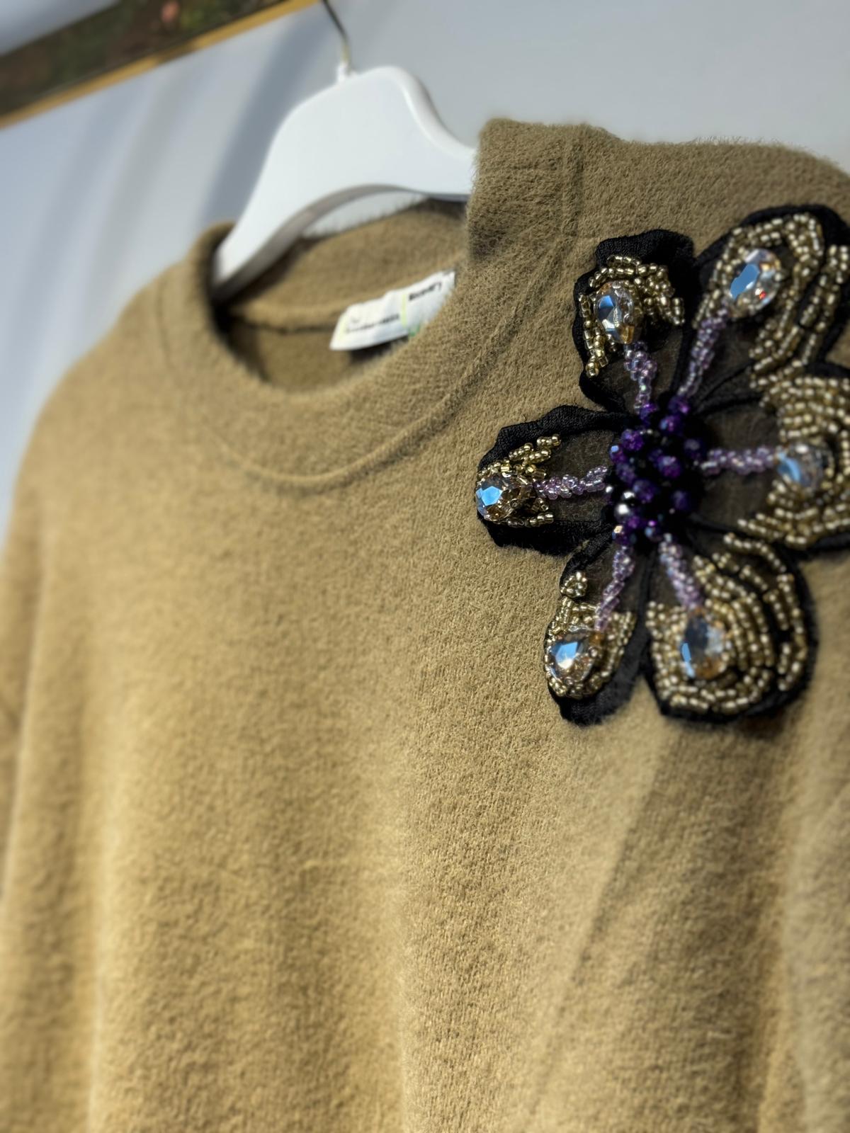 MİSSEMRAMİSS Violette Fleur Angora Kazak