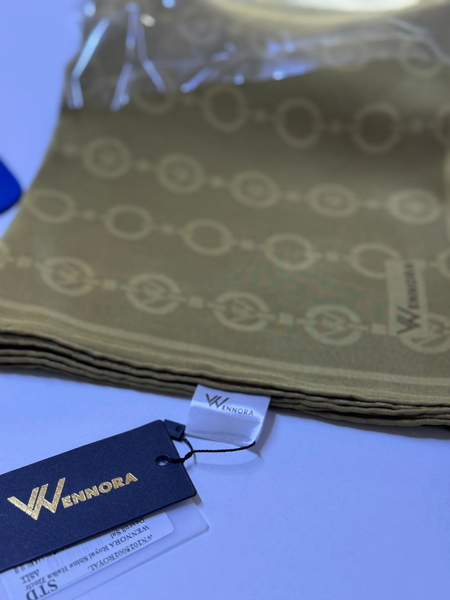 WENNORA Royal Shine Halka Zincir Desenli Şal