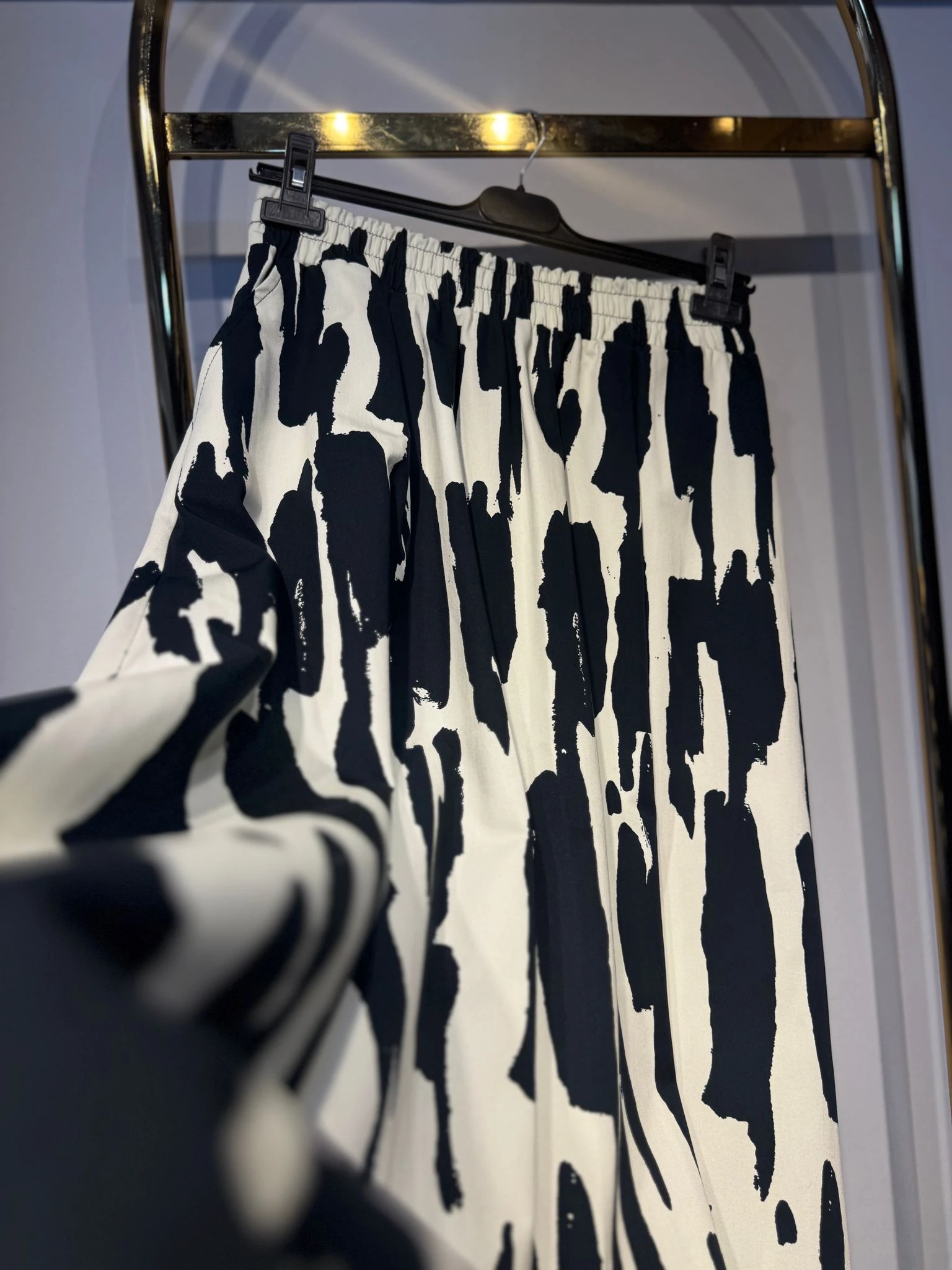 SENTEZ Zebra Desenli Kloş Etek