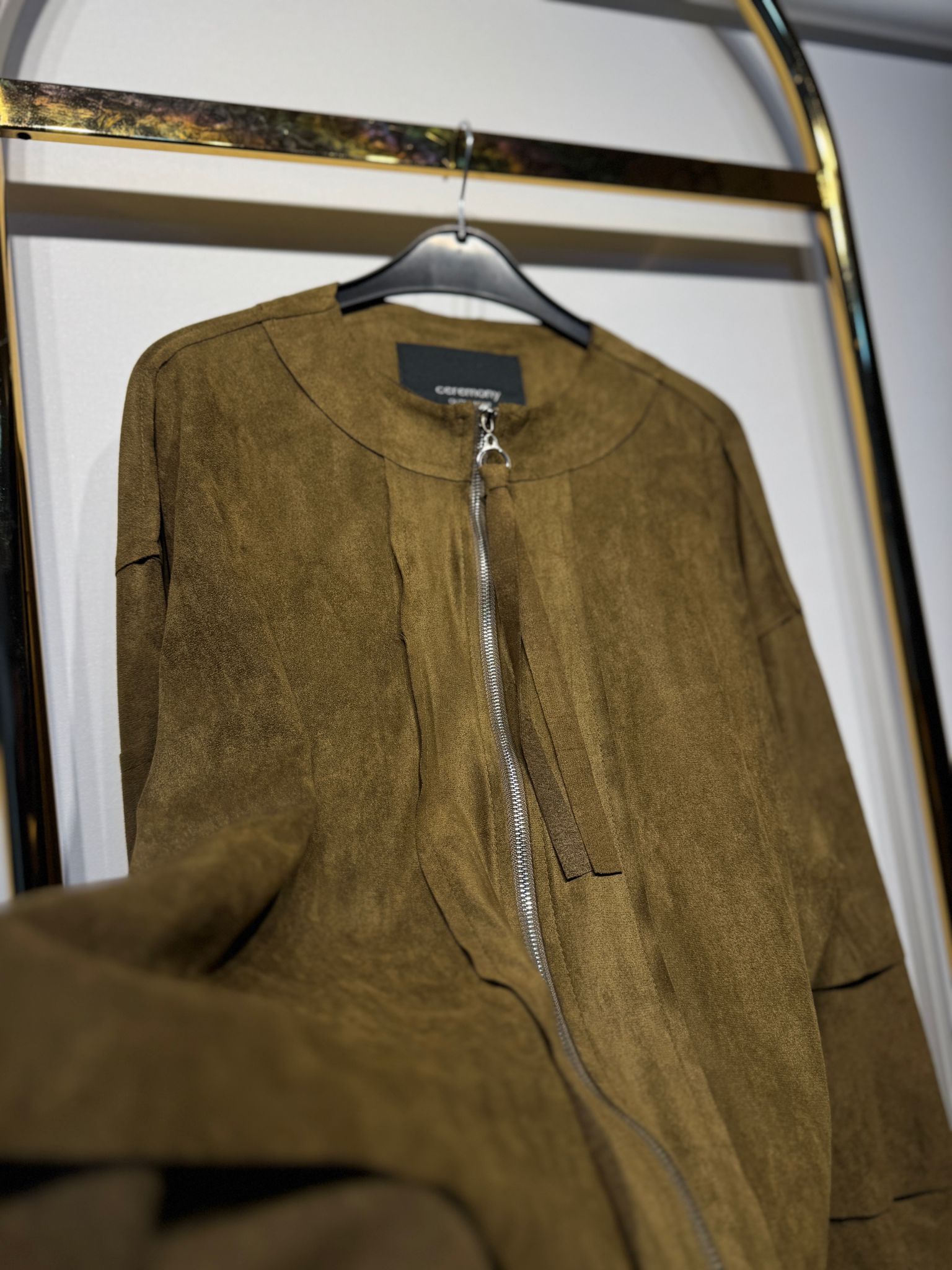 CEREMONY Kolları Kat Kat Önden Fermuarlı Ceket