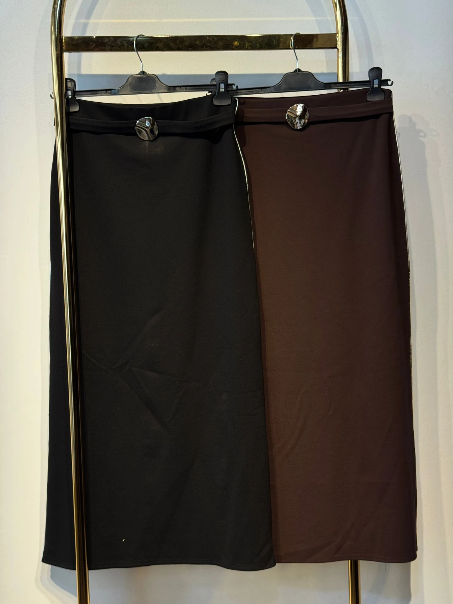 CEREMONY Biye Detaylı KEmeri GOld AKsesuarlı Çelik Etek